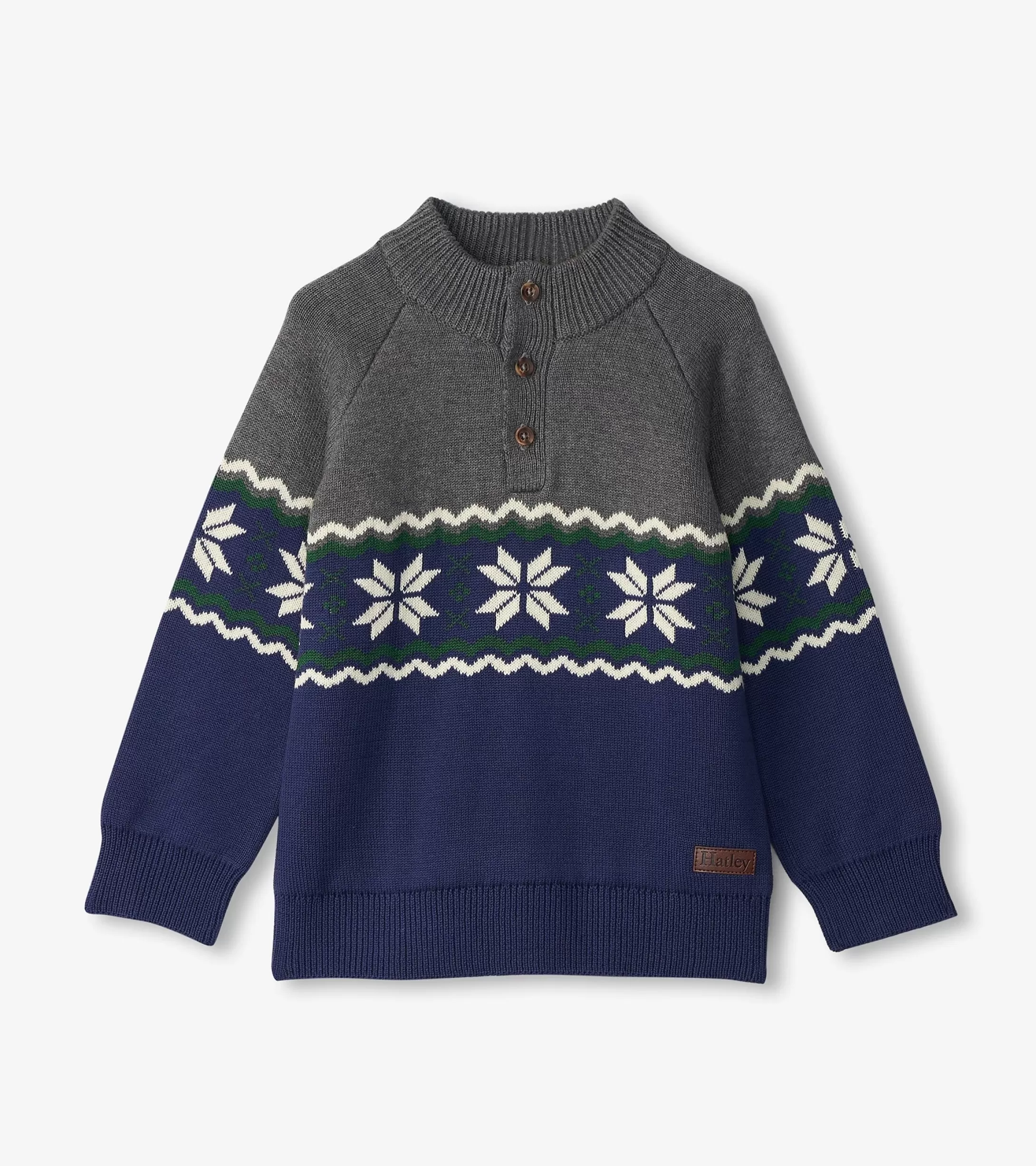 Hatley Boys Winter Knit Mockneck Sweater Best