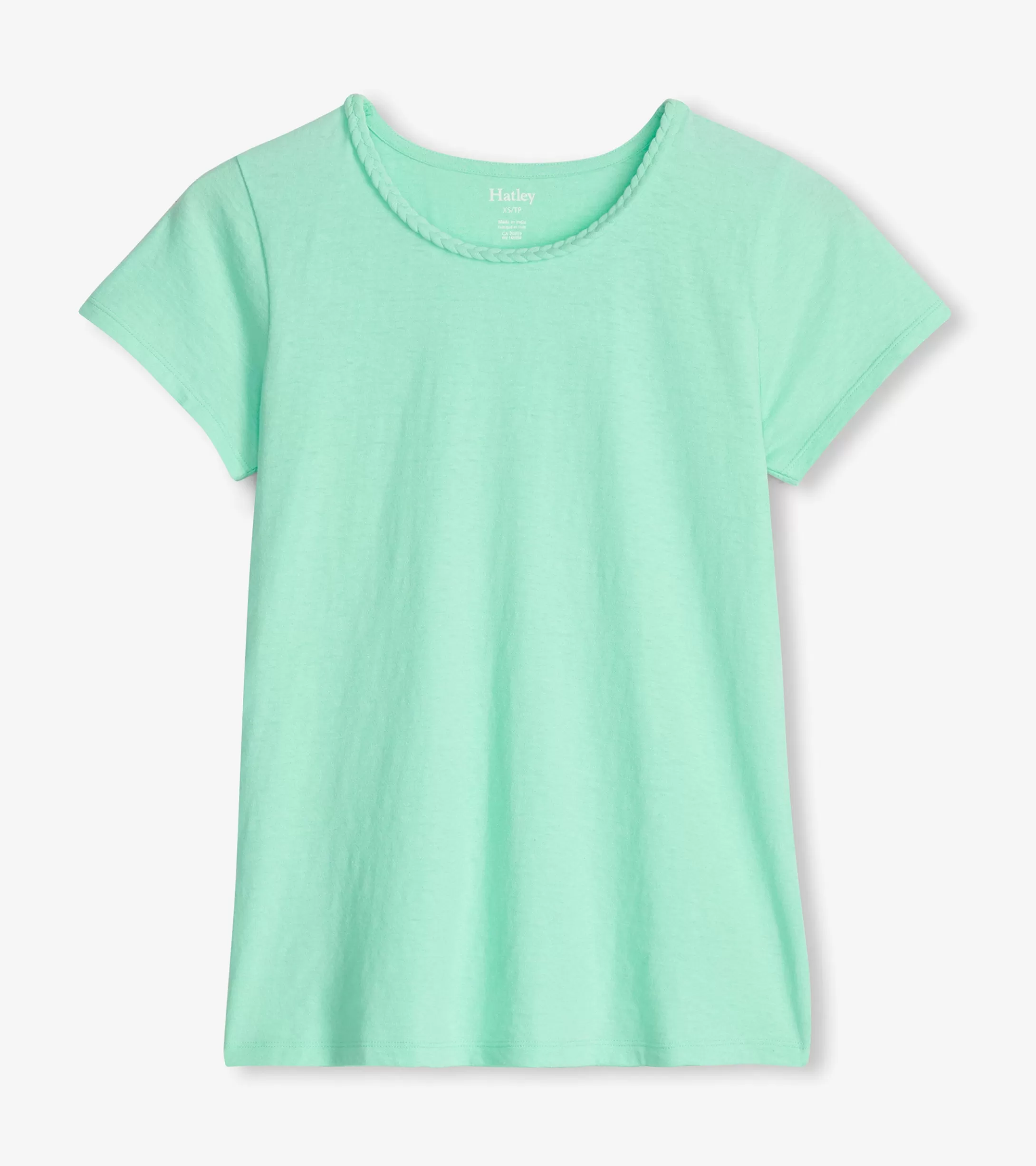 Hatley Braided Neck Tee - Ice Green Sale