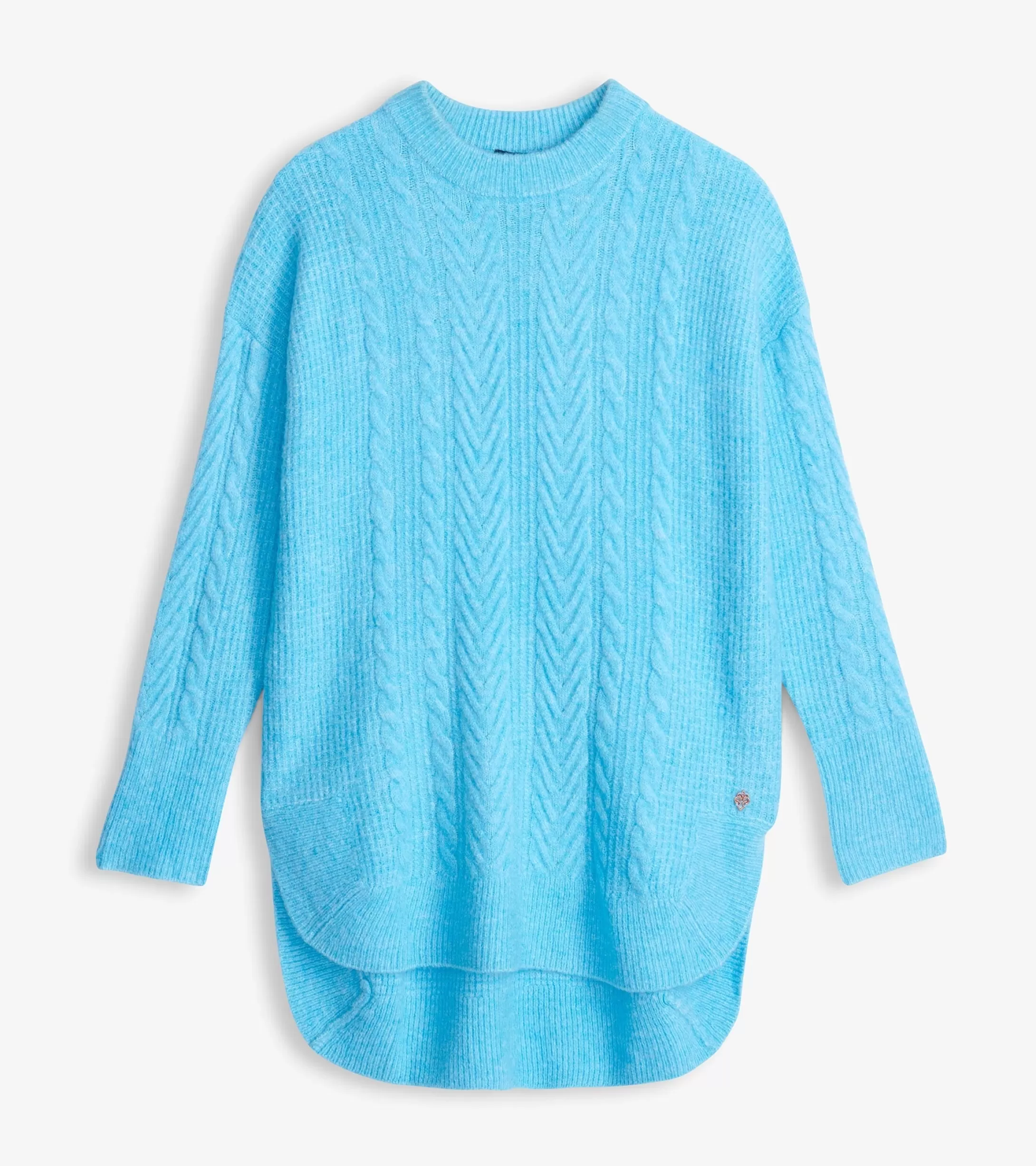 Hatley Cable Knit Tunic - Sky Blue Clearance