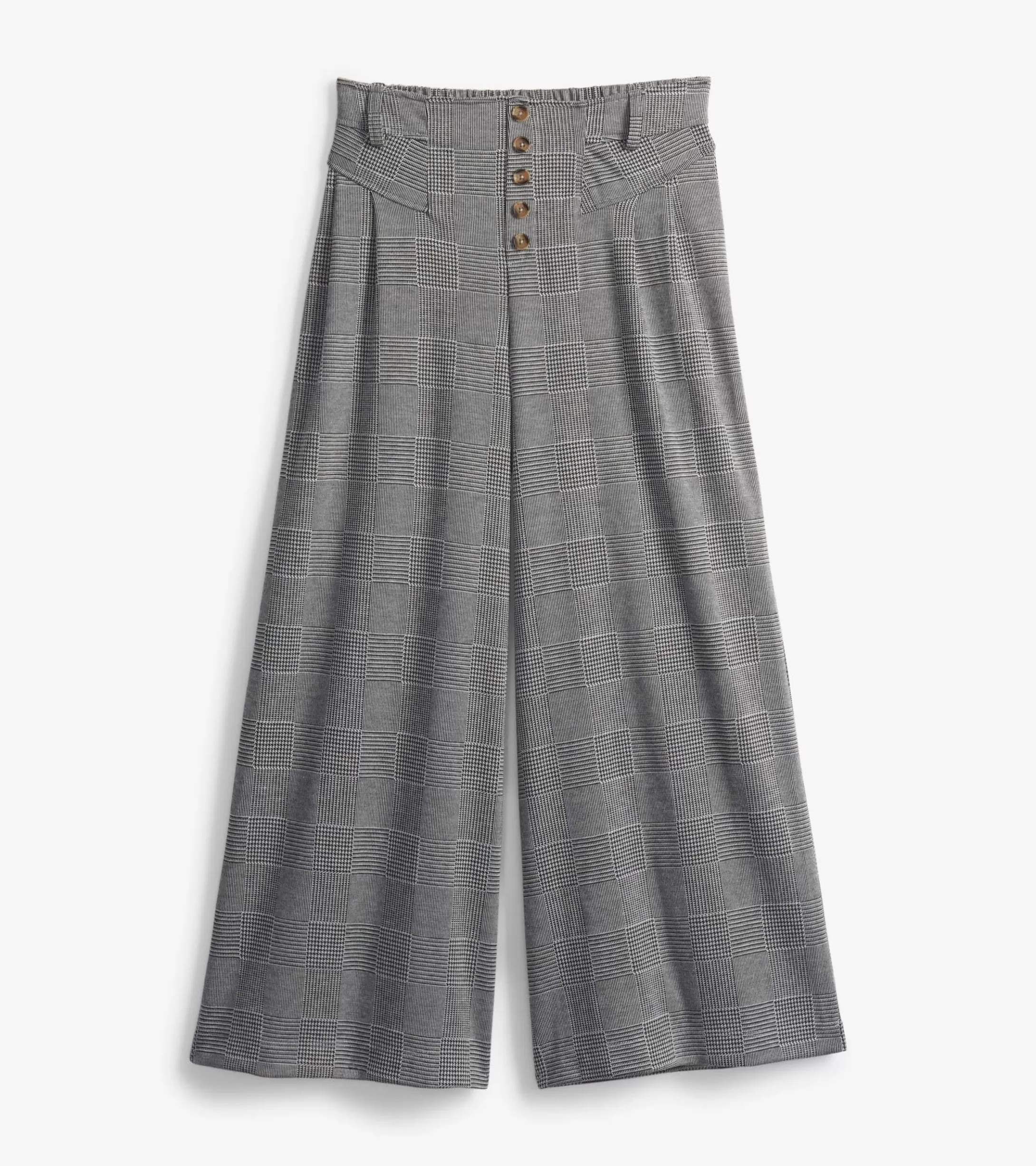 Hatley Charlie Wide Leg Pants - Houndstooth Shop