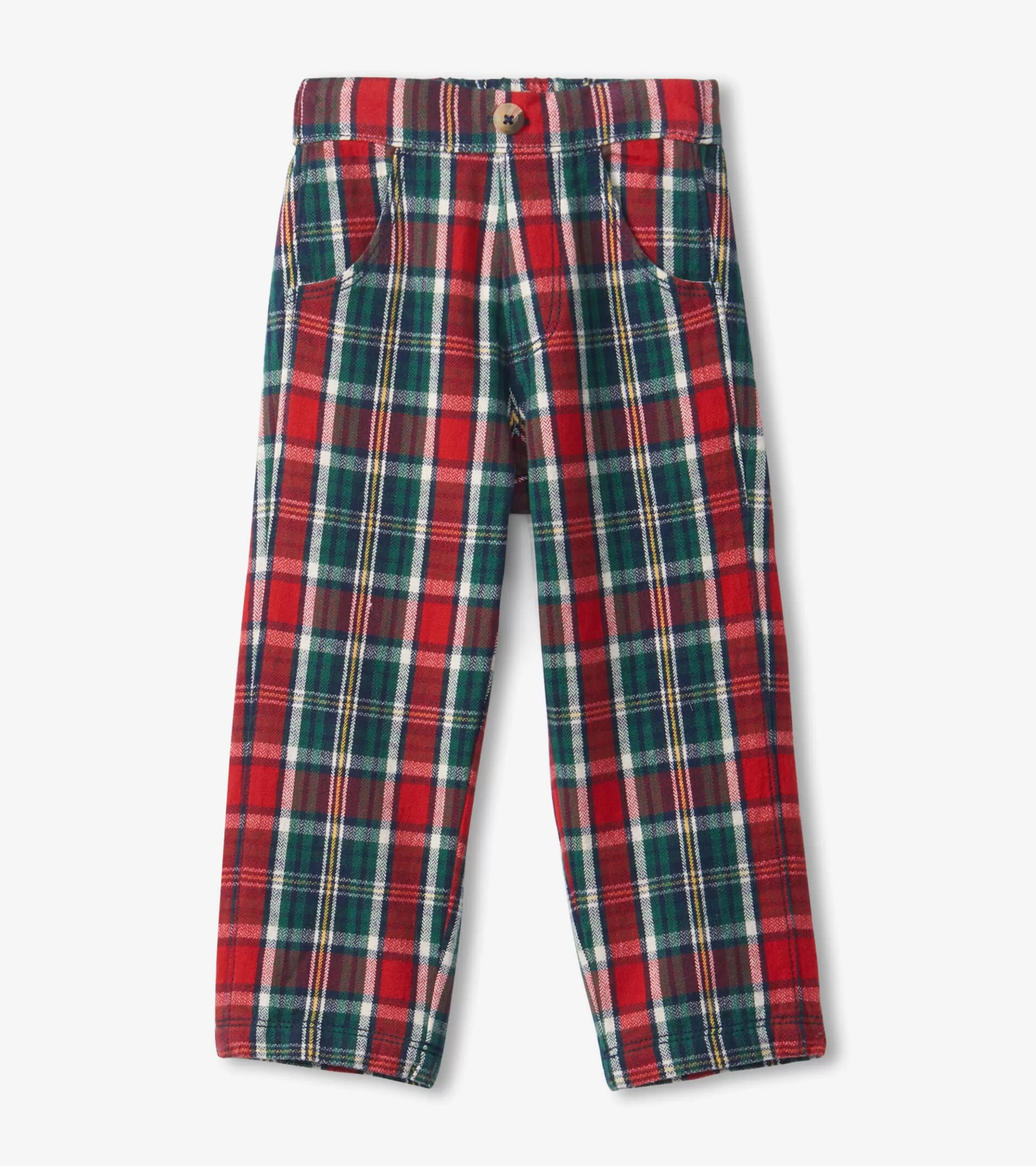 Hatley Christmas Plaid Straight Leg Pants Hot