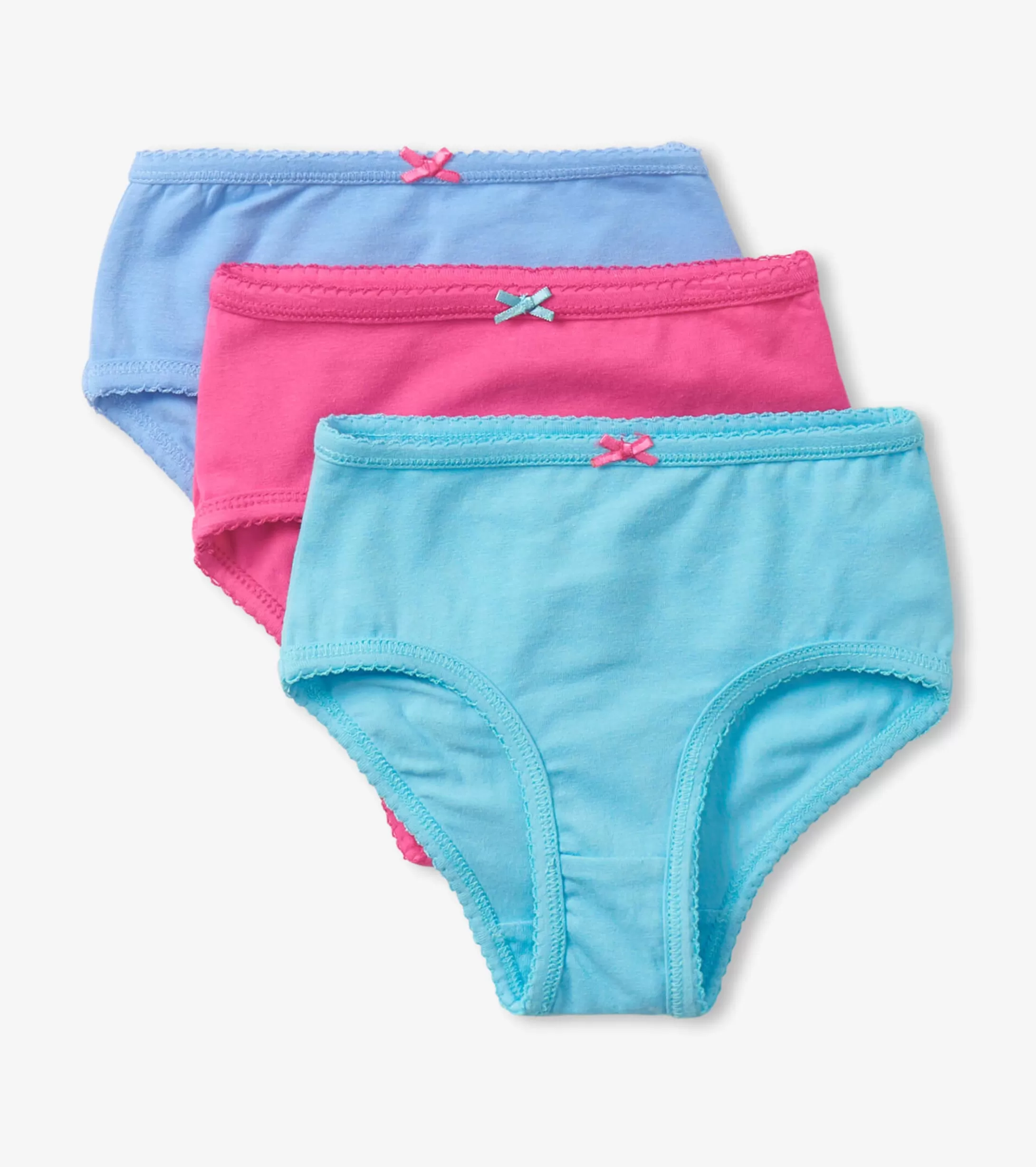 Hatley Classic Solids Girls Brief Underwear 3 Pack Flash Sale