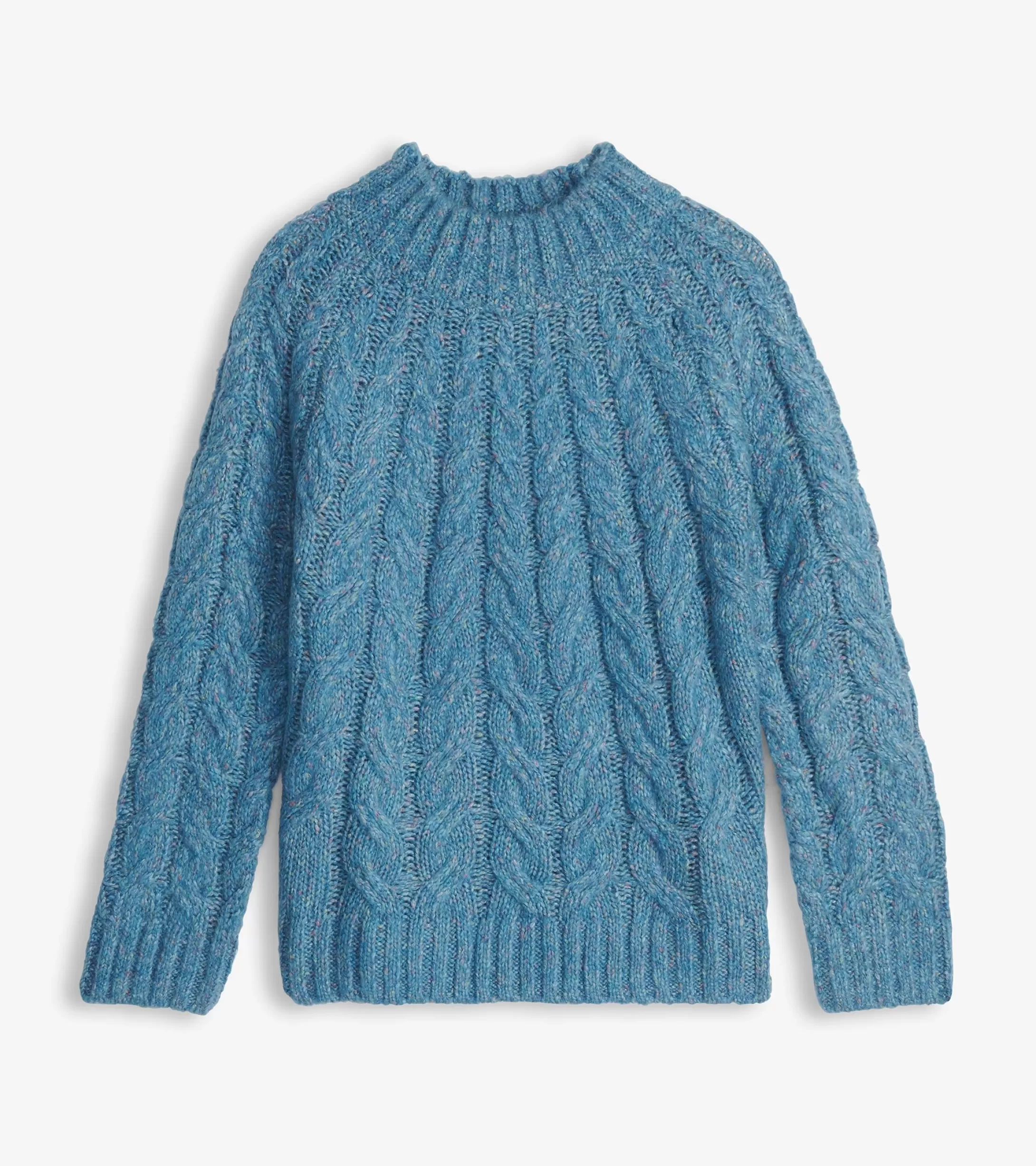 Hatley Dylan Cable Knit Sweater - Blue Heather Cheap