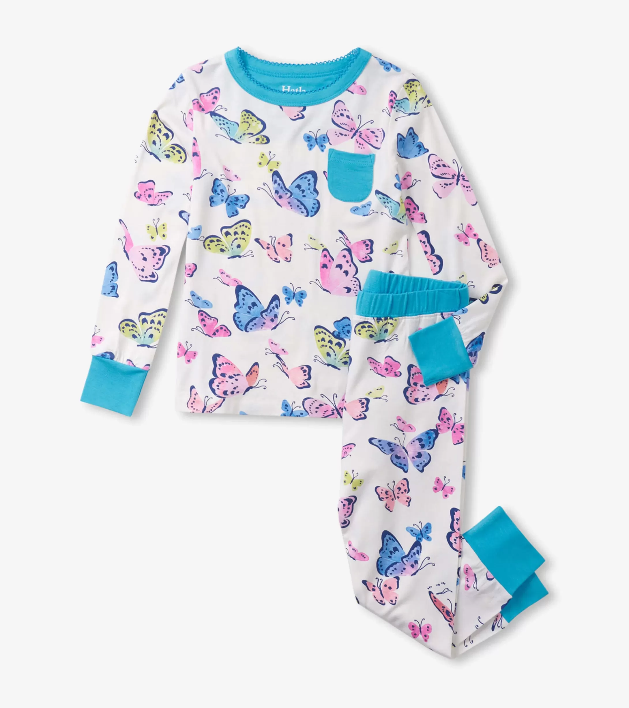 Hatley Girls Big Butterflies Bamboo Pajama Set Online