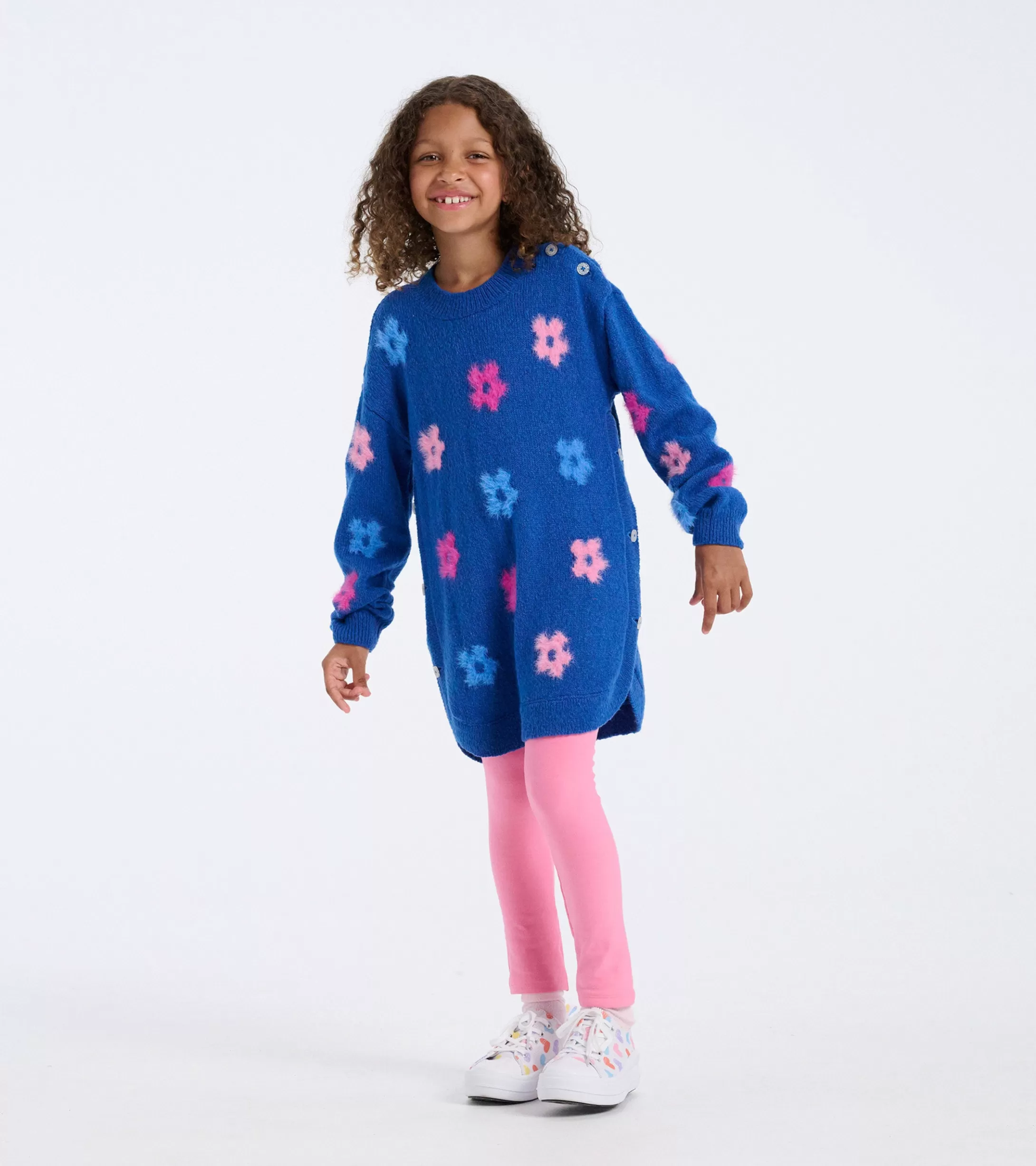 Hatley Girls Bold Flowers Sweater Tunic Discount