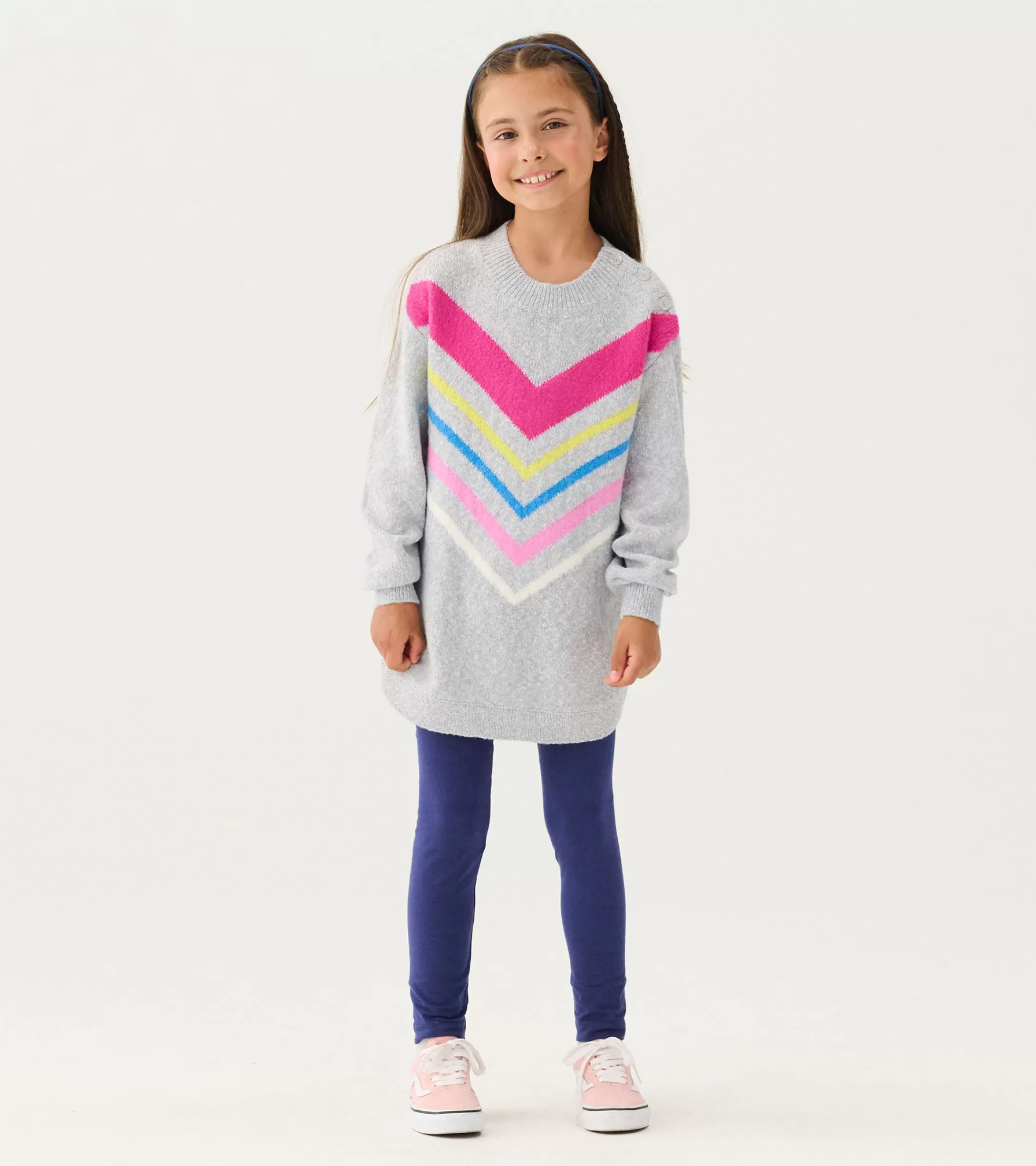 Hatley Girls Chevron Stripe Chunky Sweater Tunic Store