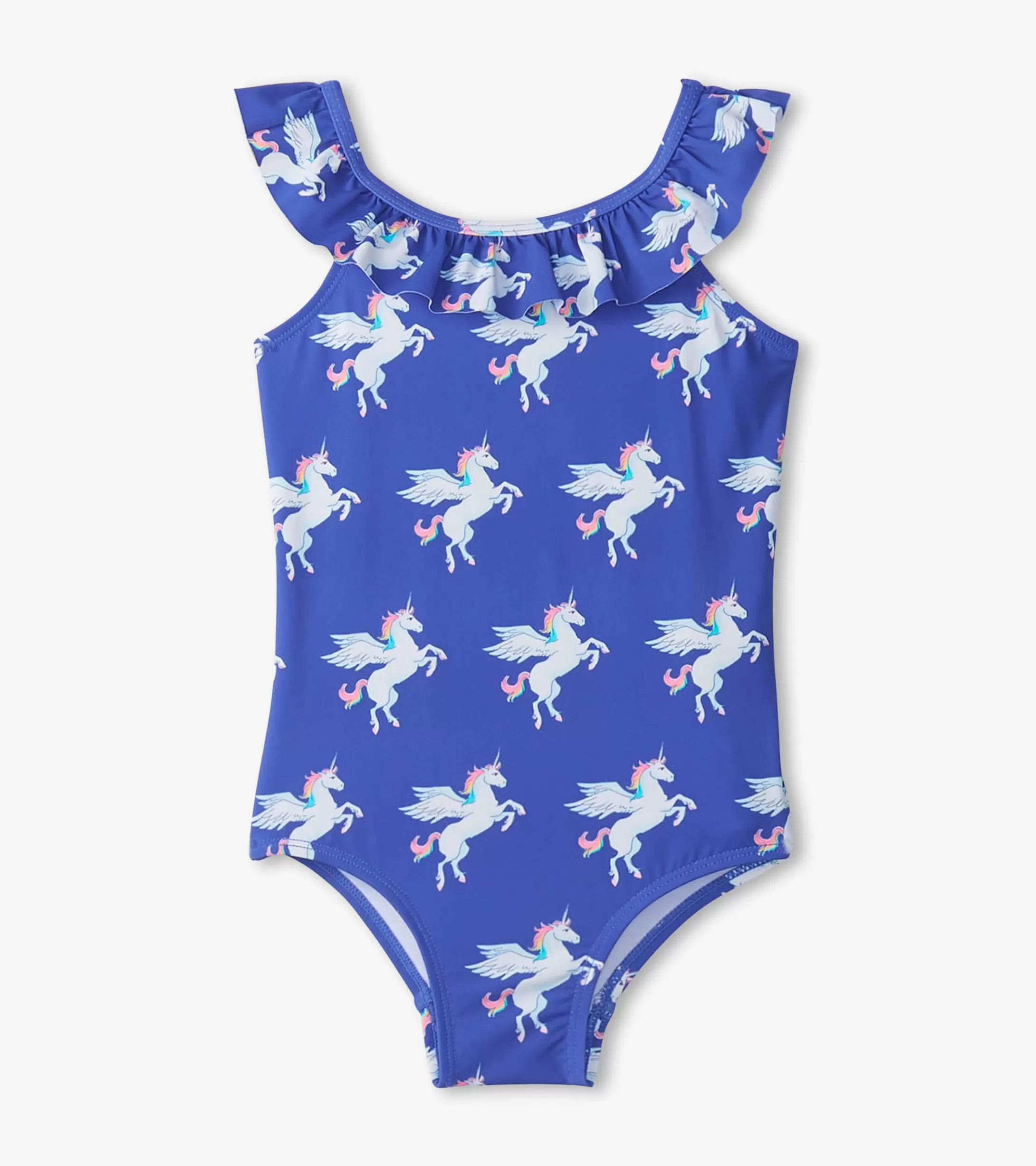 Hatley Girls Dazzling Unicorn Ruffle Sleeve Swimsuit Best