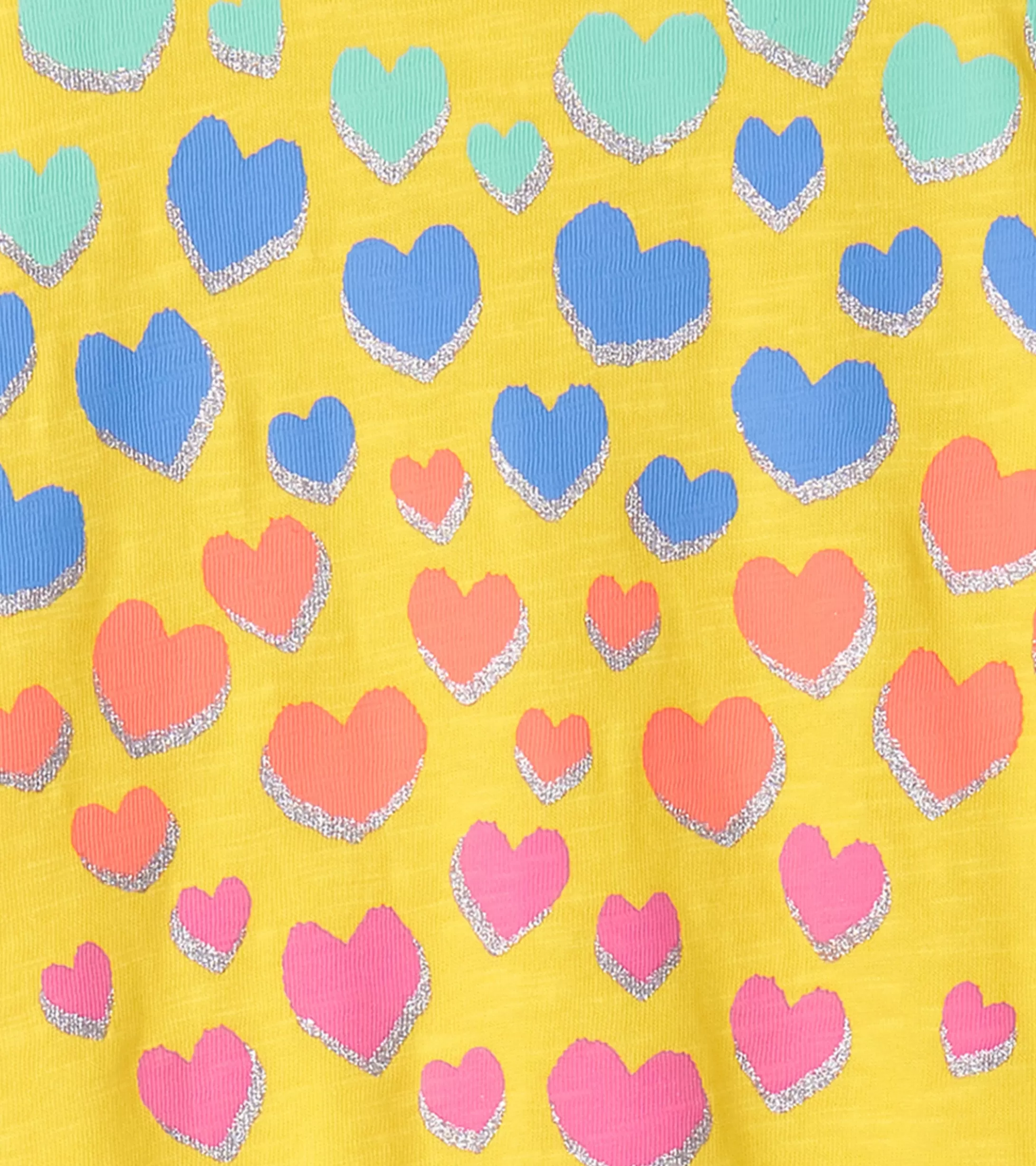 Hatley Girls Falling Hearts Graphic Tee Outlet