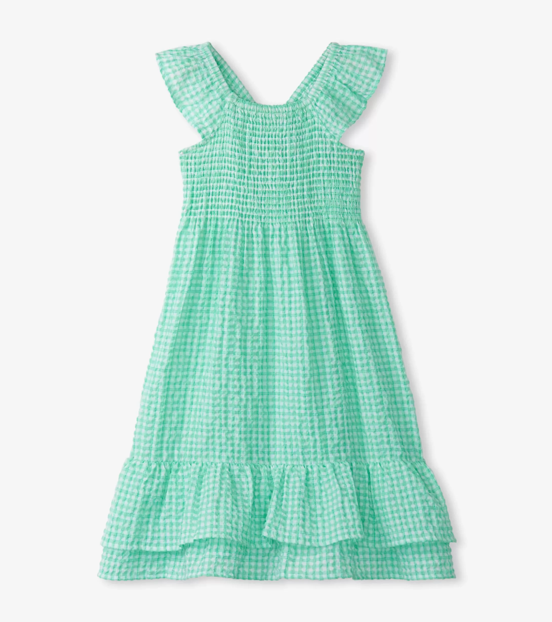 Hatley Girls Gingham Seersucker Smocked Dress Sale