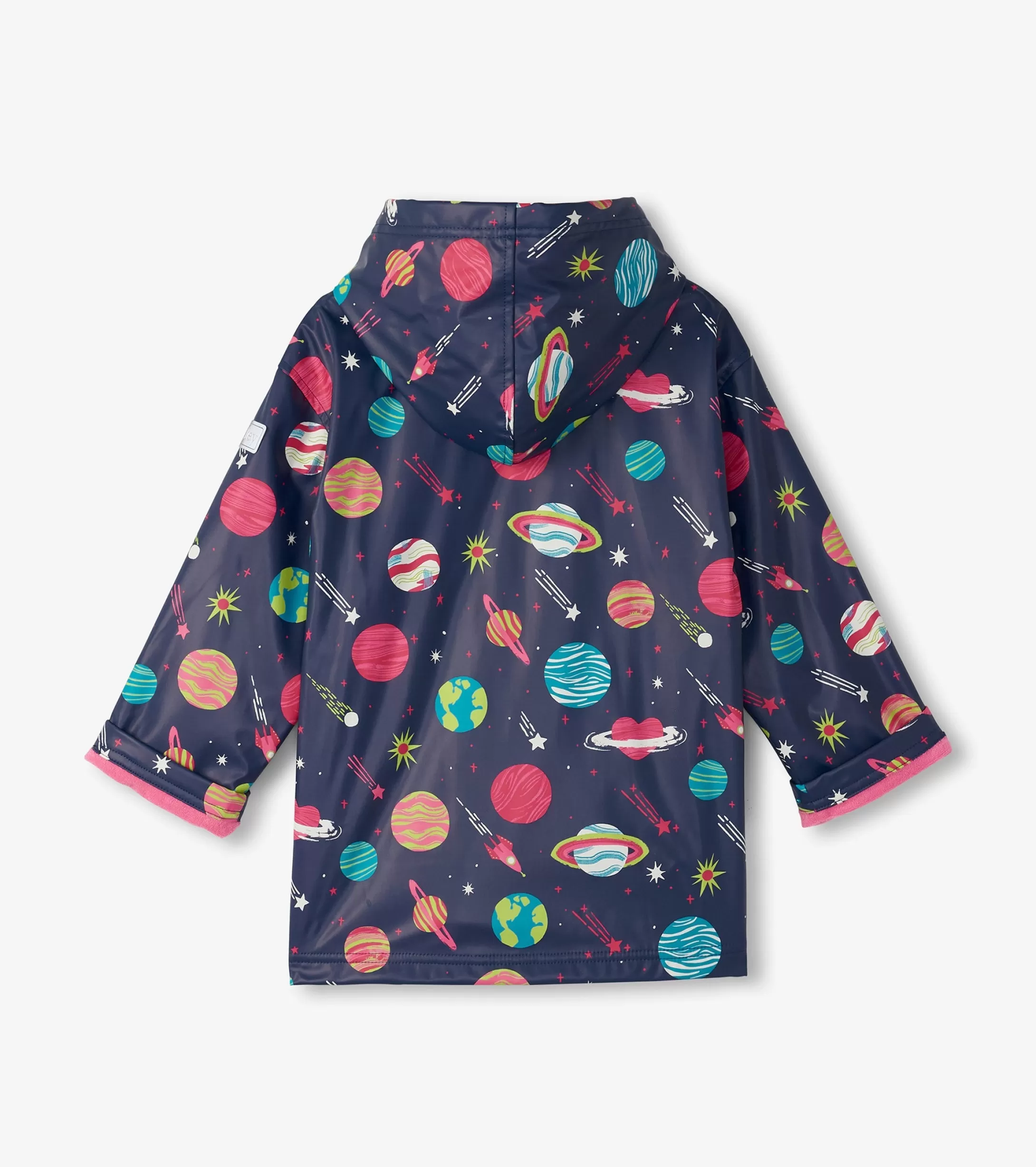 Hatley Girls Interstellar Zip-Up Rain Jacket Clearance