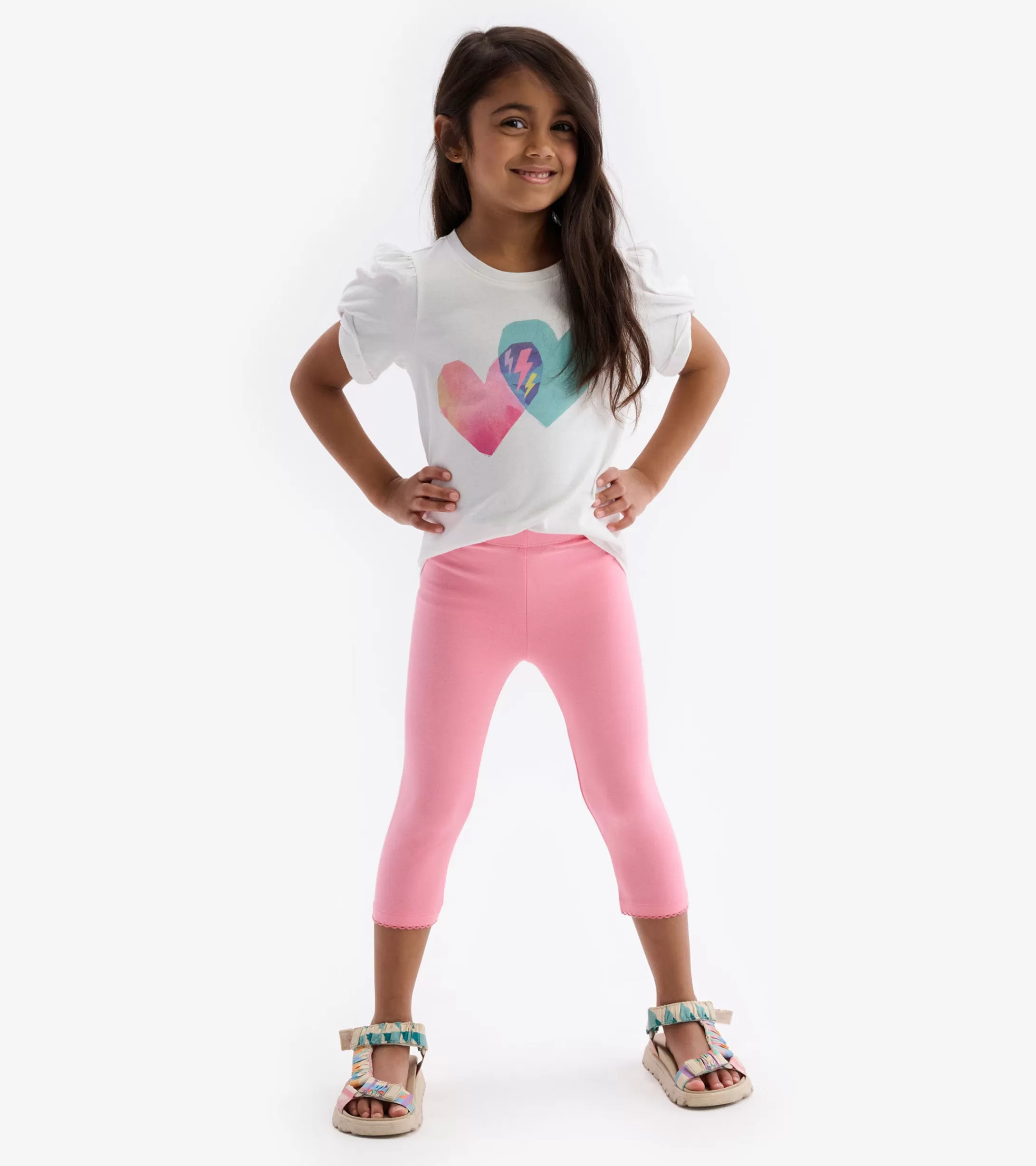 Hatley Girls Light Pink Leggings Outlet