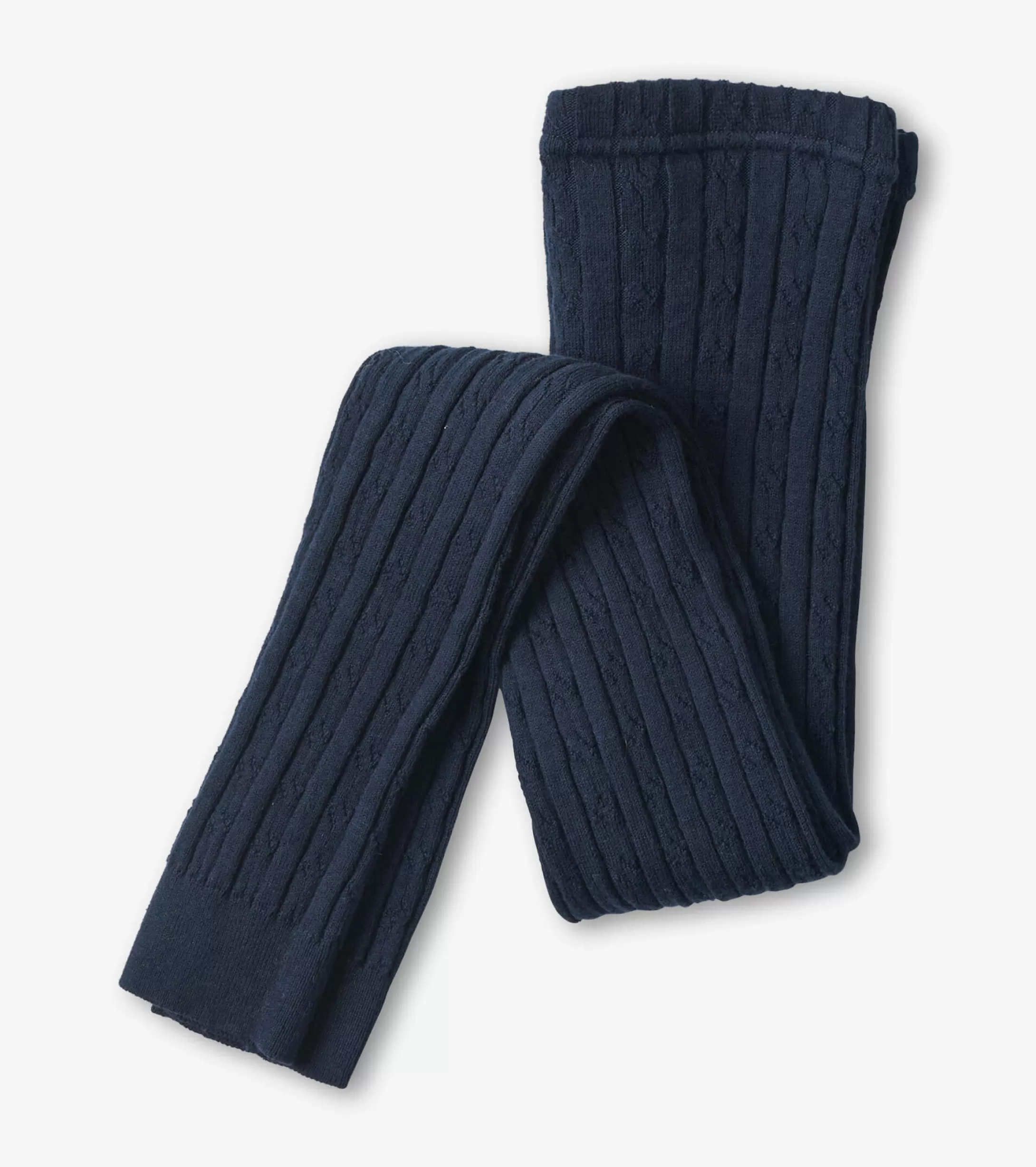 Hatley Girls Navy Cable Knit Tights Discount