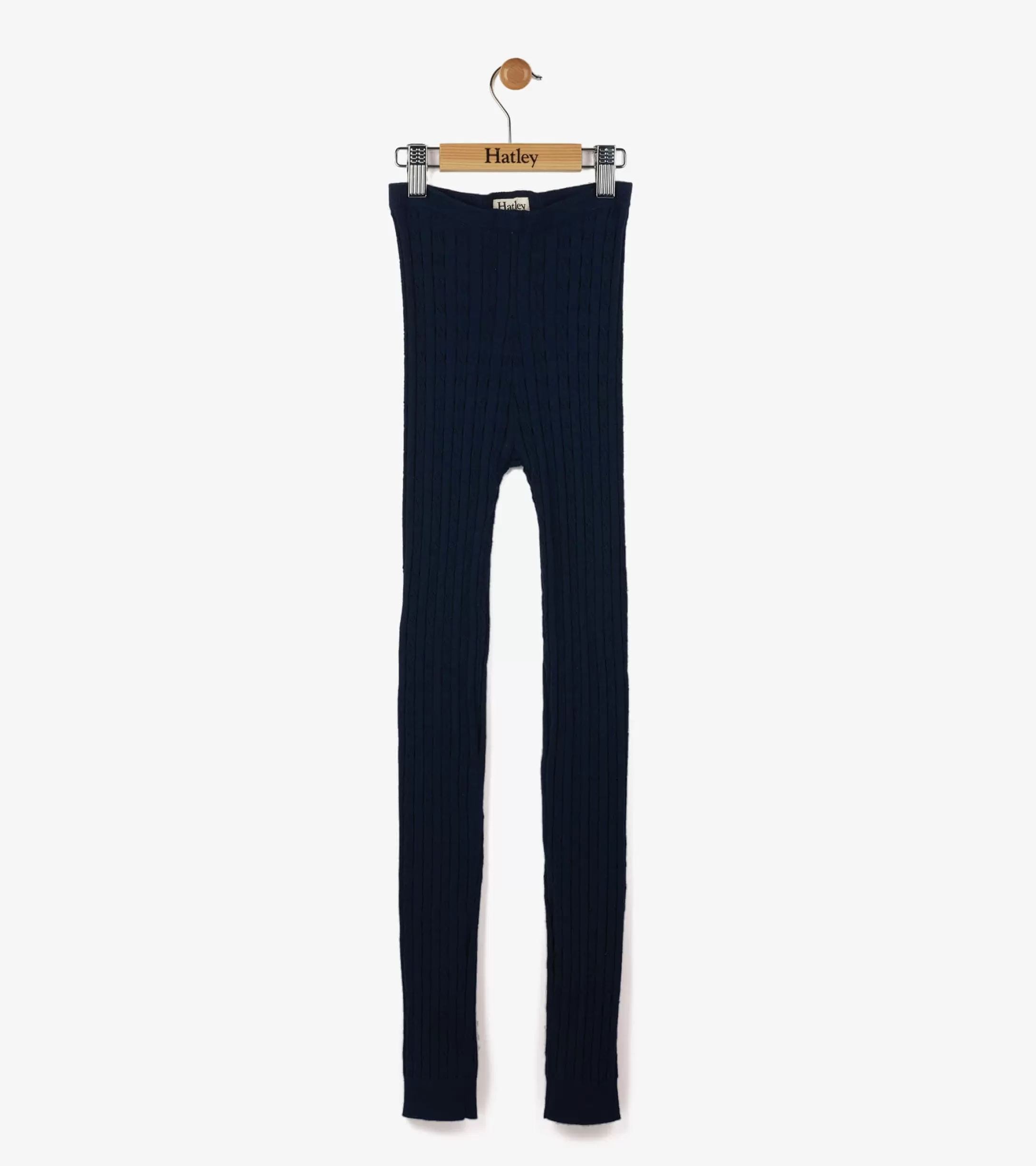 Hatley Girls Navy Cable Knit Tights Discount