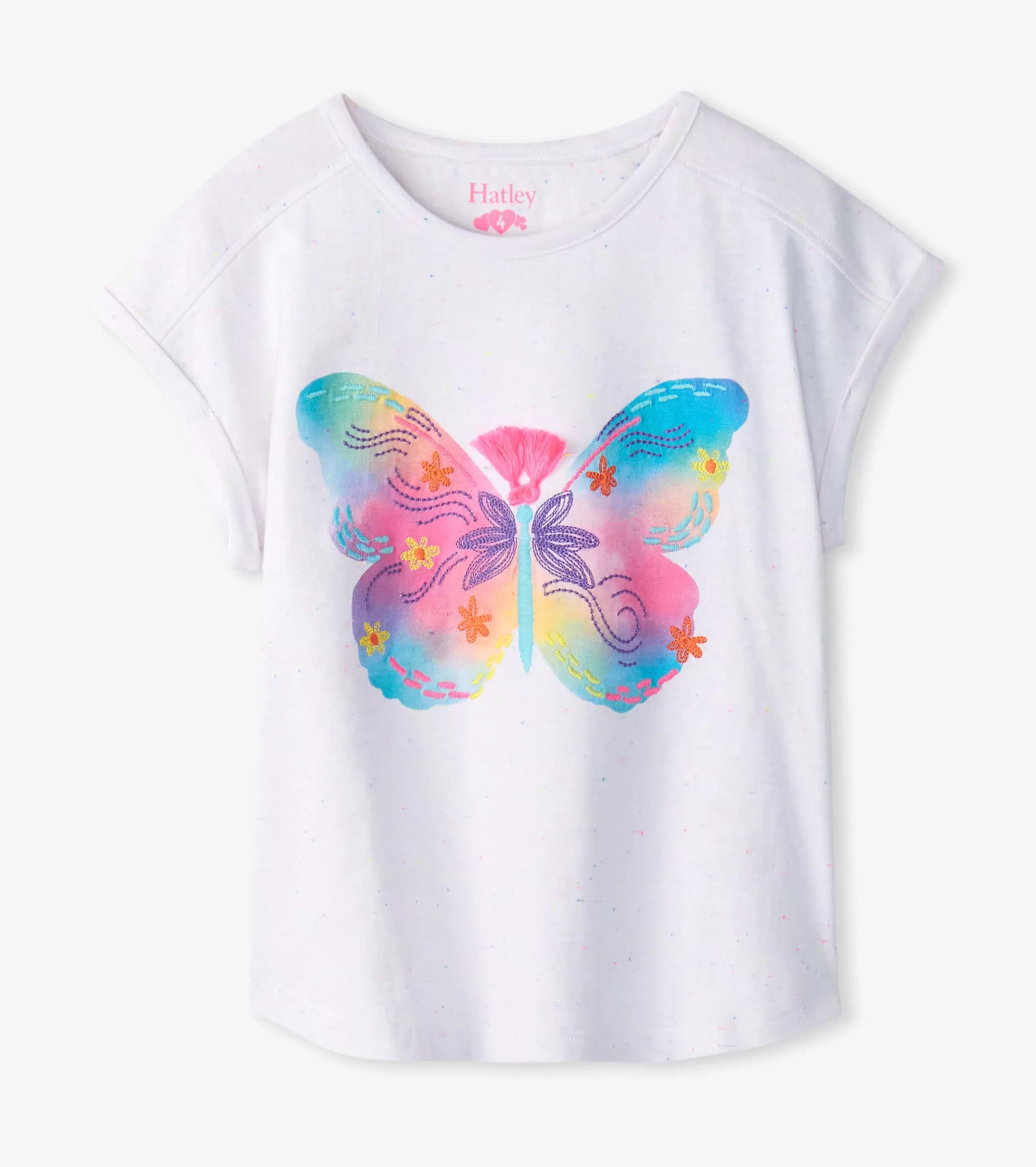 Hatley Girls Painted Butterfly Relaxed T-Shirt Sale