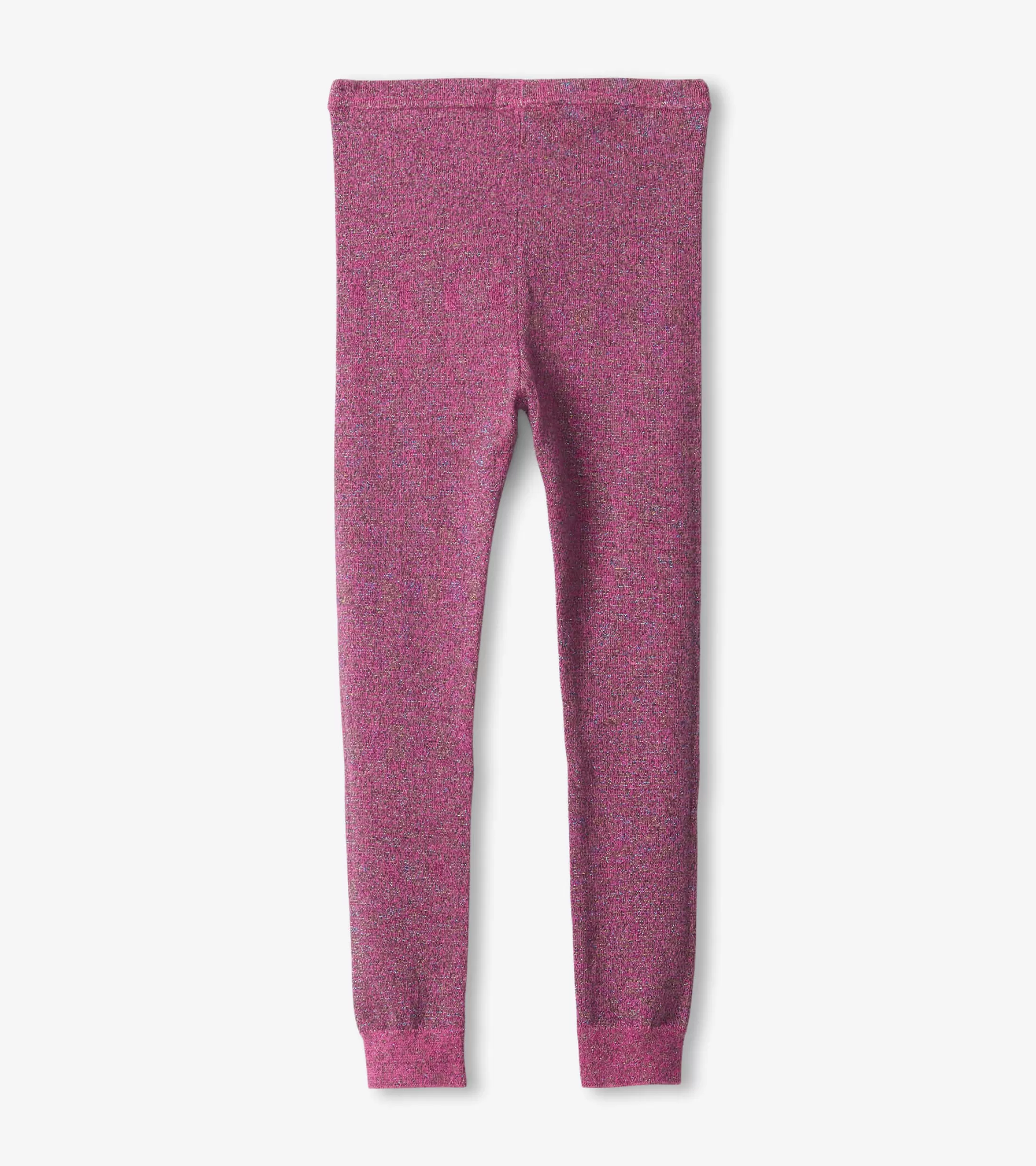 Hatley Girls Pink Glitter Knit Leggings Fashion