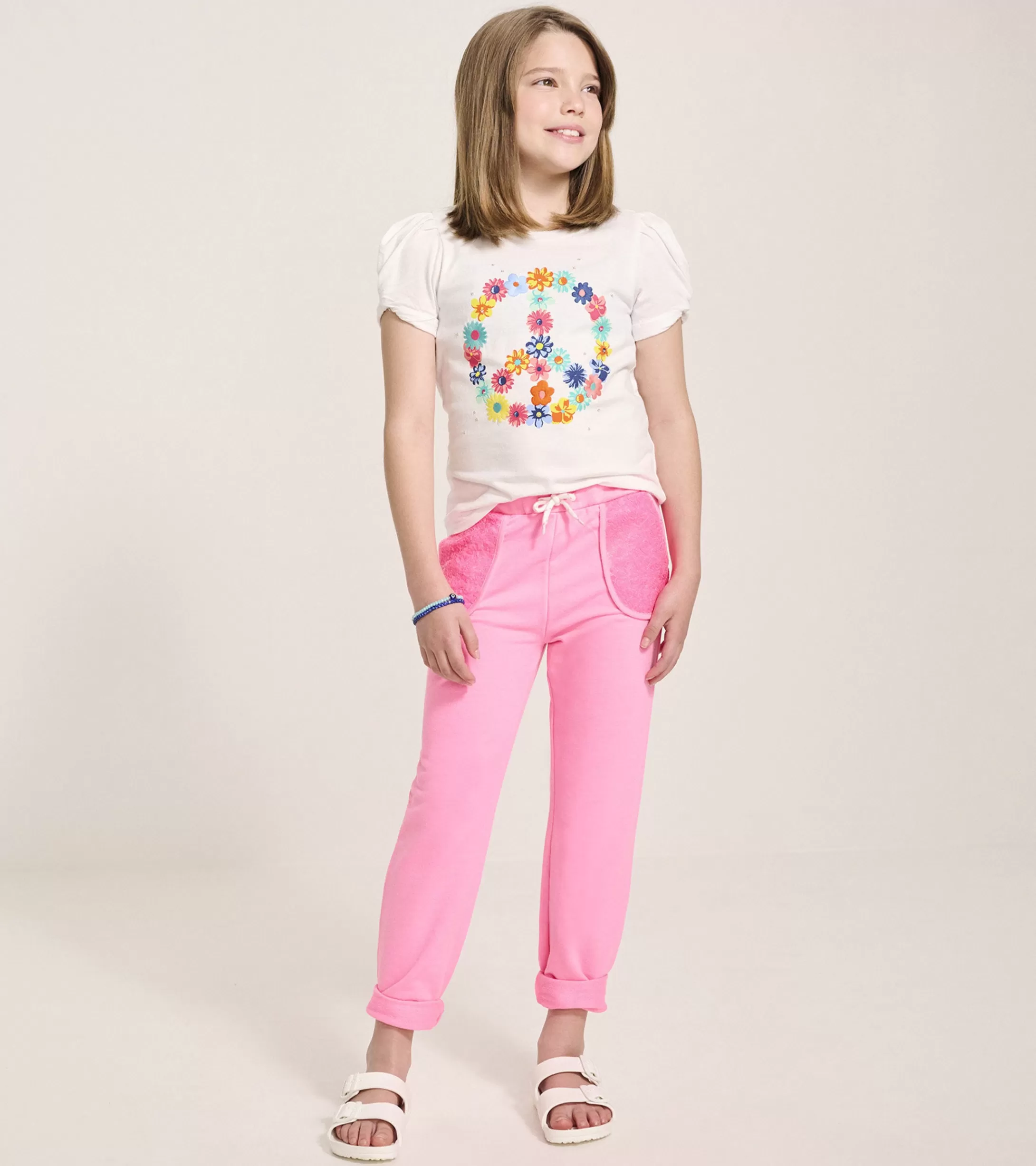 Hatley Girls Pink Neon Track Pants Outlet