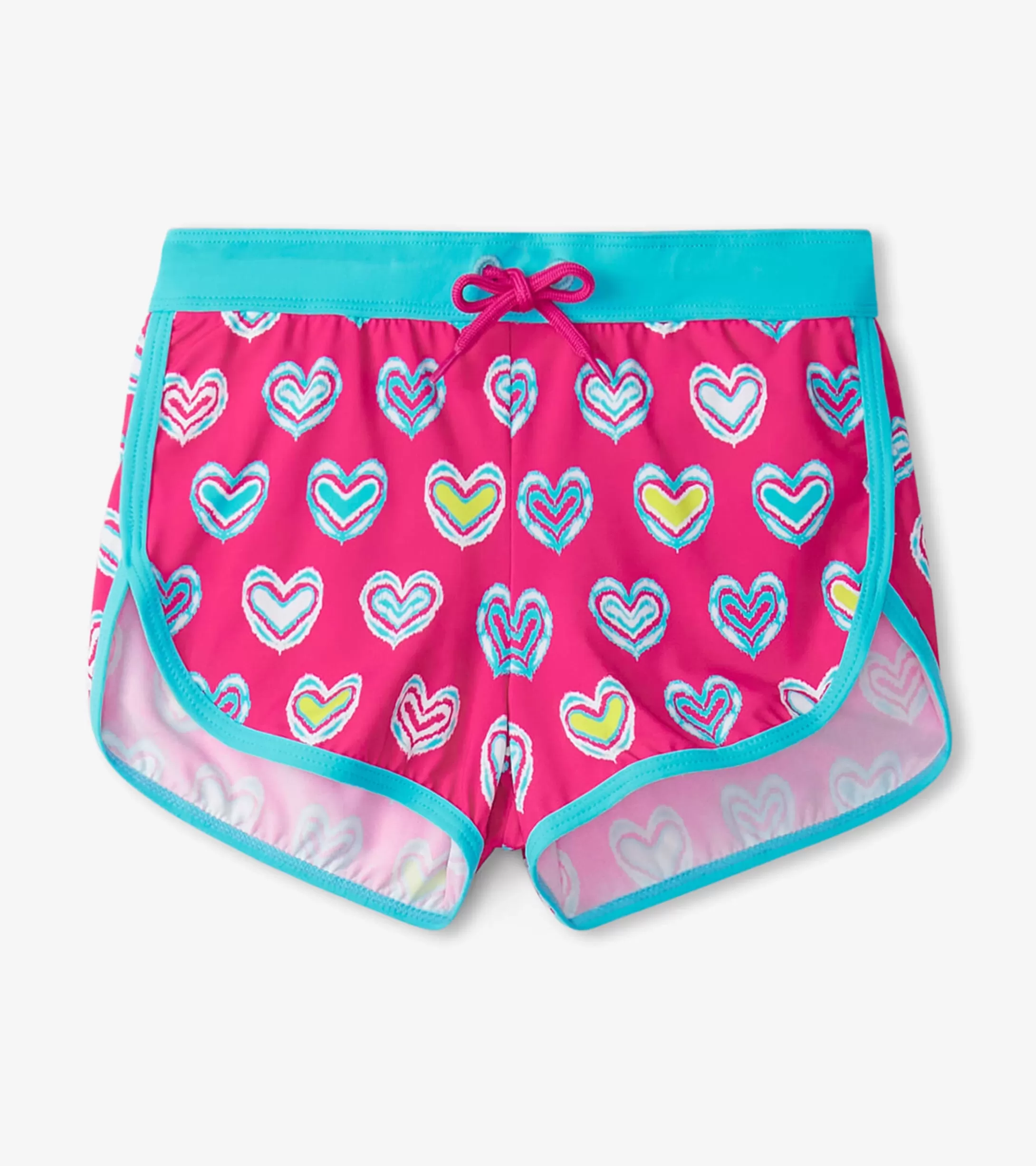 Hatley Girls Pink Shibori Swim Shorts Best Sale