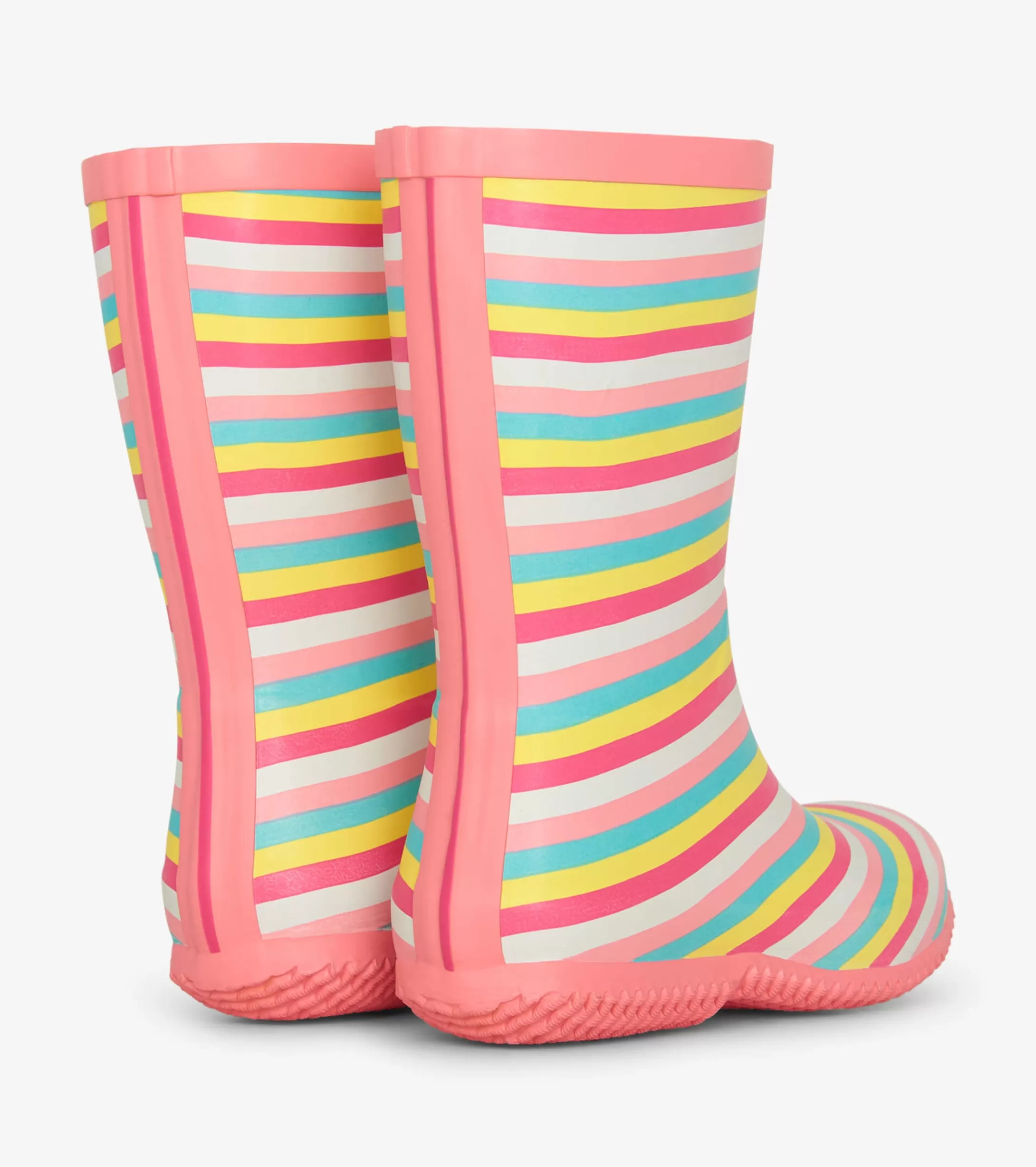 Hatley Girls Pretty Stripes Packable Rain Boots Hot