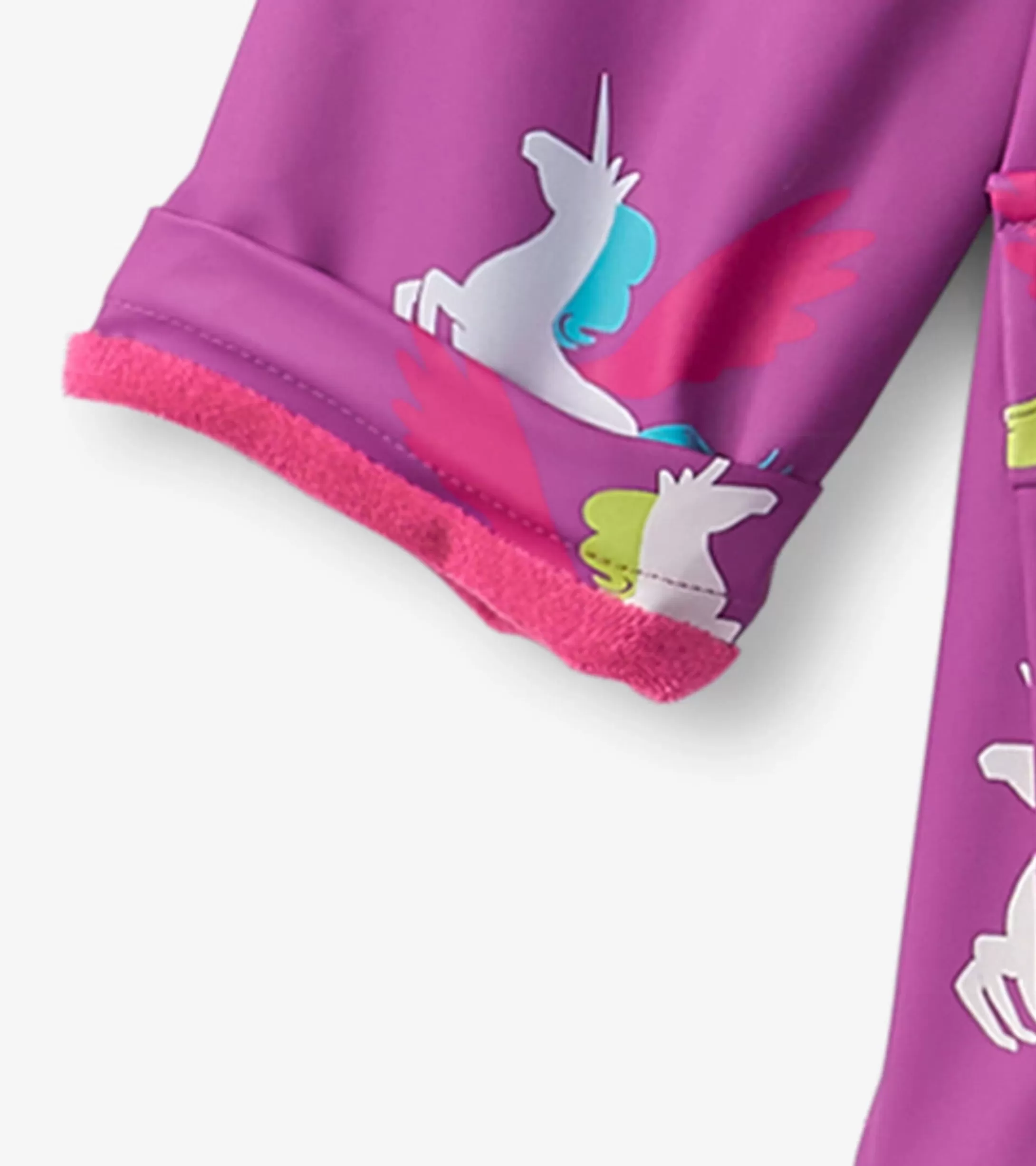 Hatley Girls Pretty Unicorn Colour Changing Button-Up Rain Jacket Hot