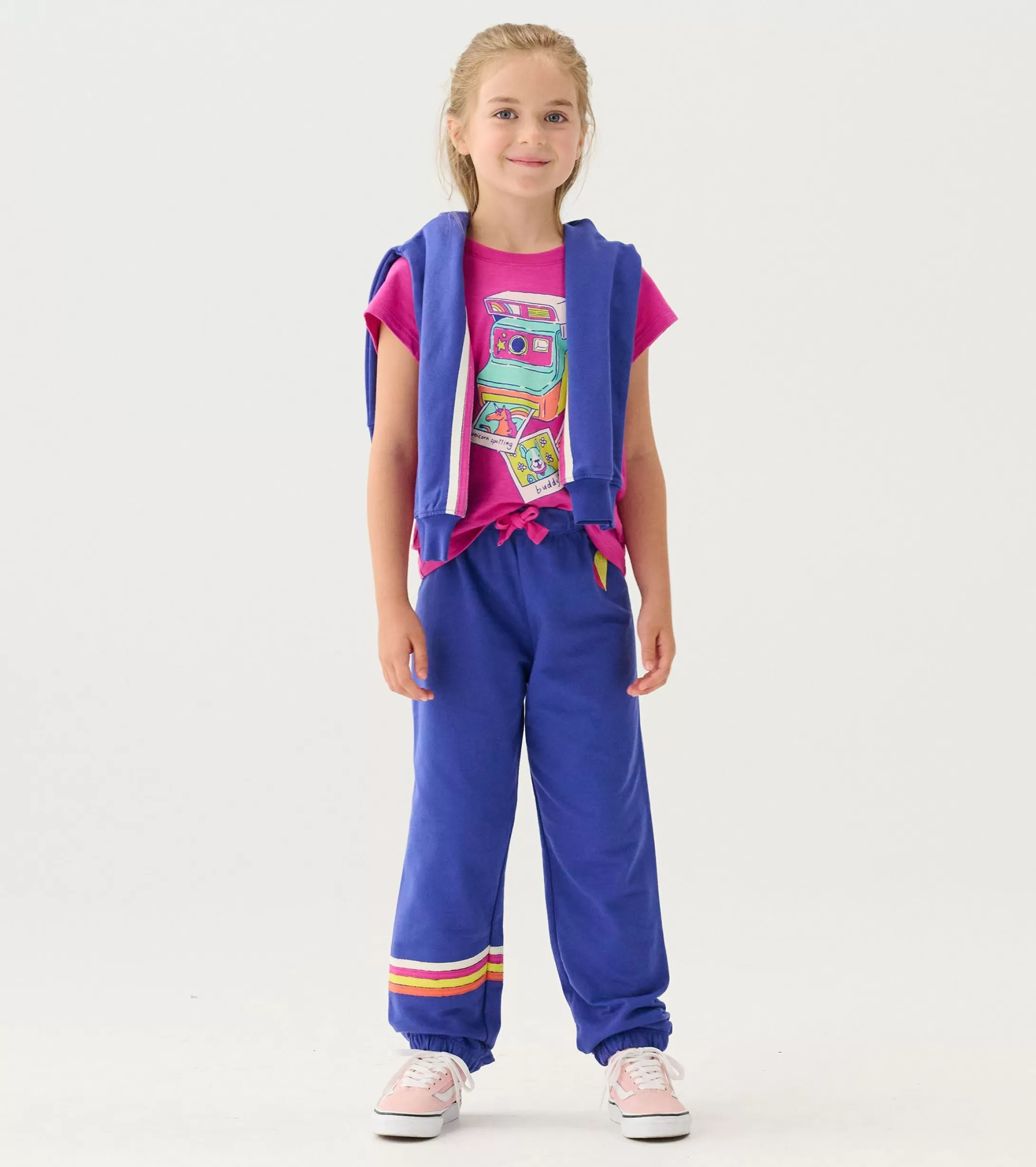 Hatley Girls Rainbow Baggy Track Pants Best