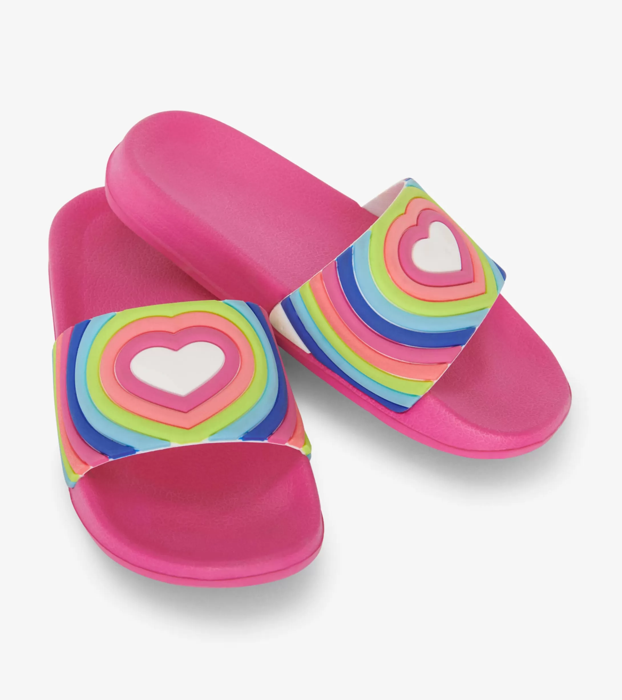 Hatley Girls Rainbow Heart Slides Clearance