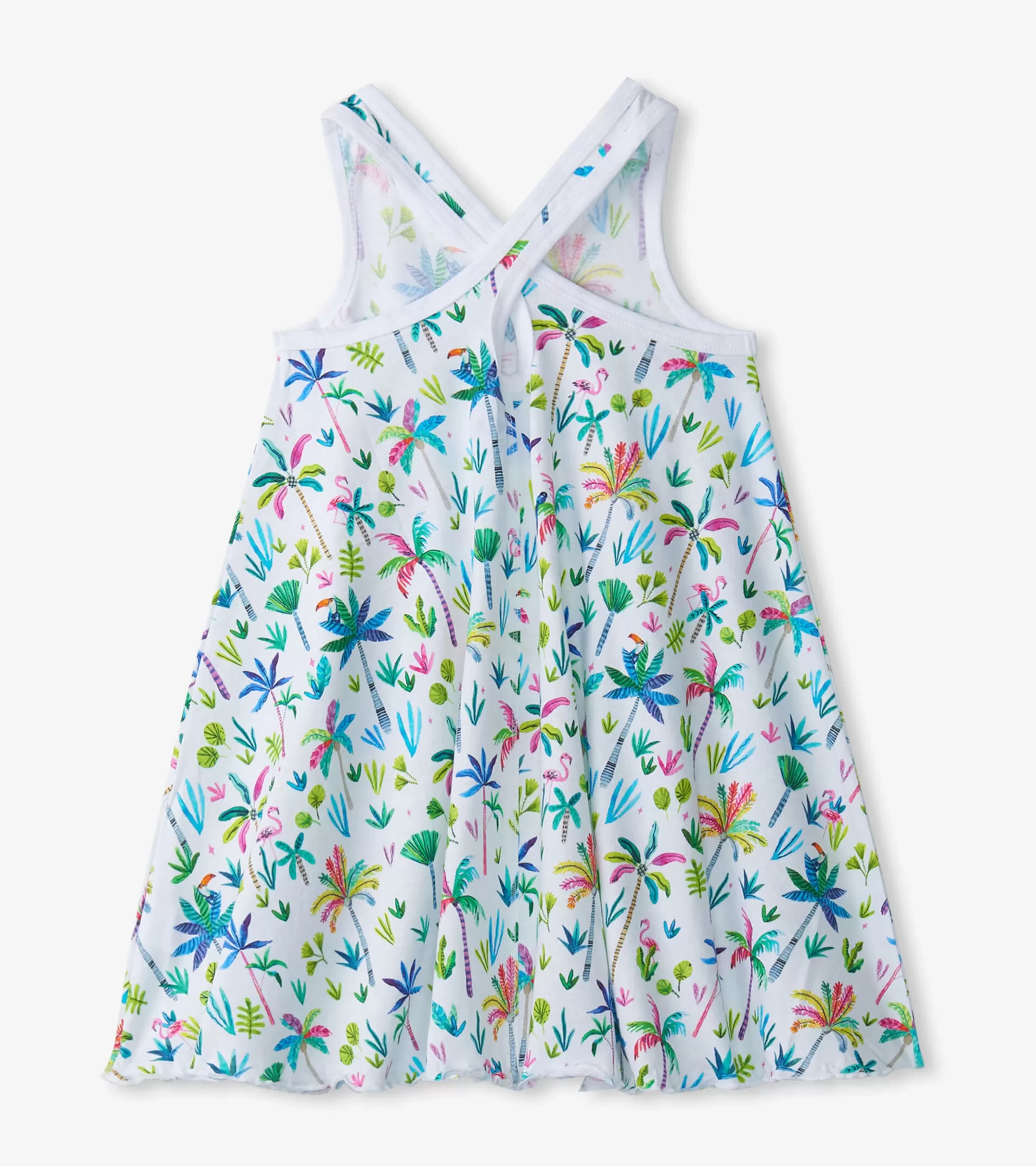 Hatley Girls Rainbow Palms Trapeze Dress Best Sale