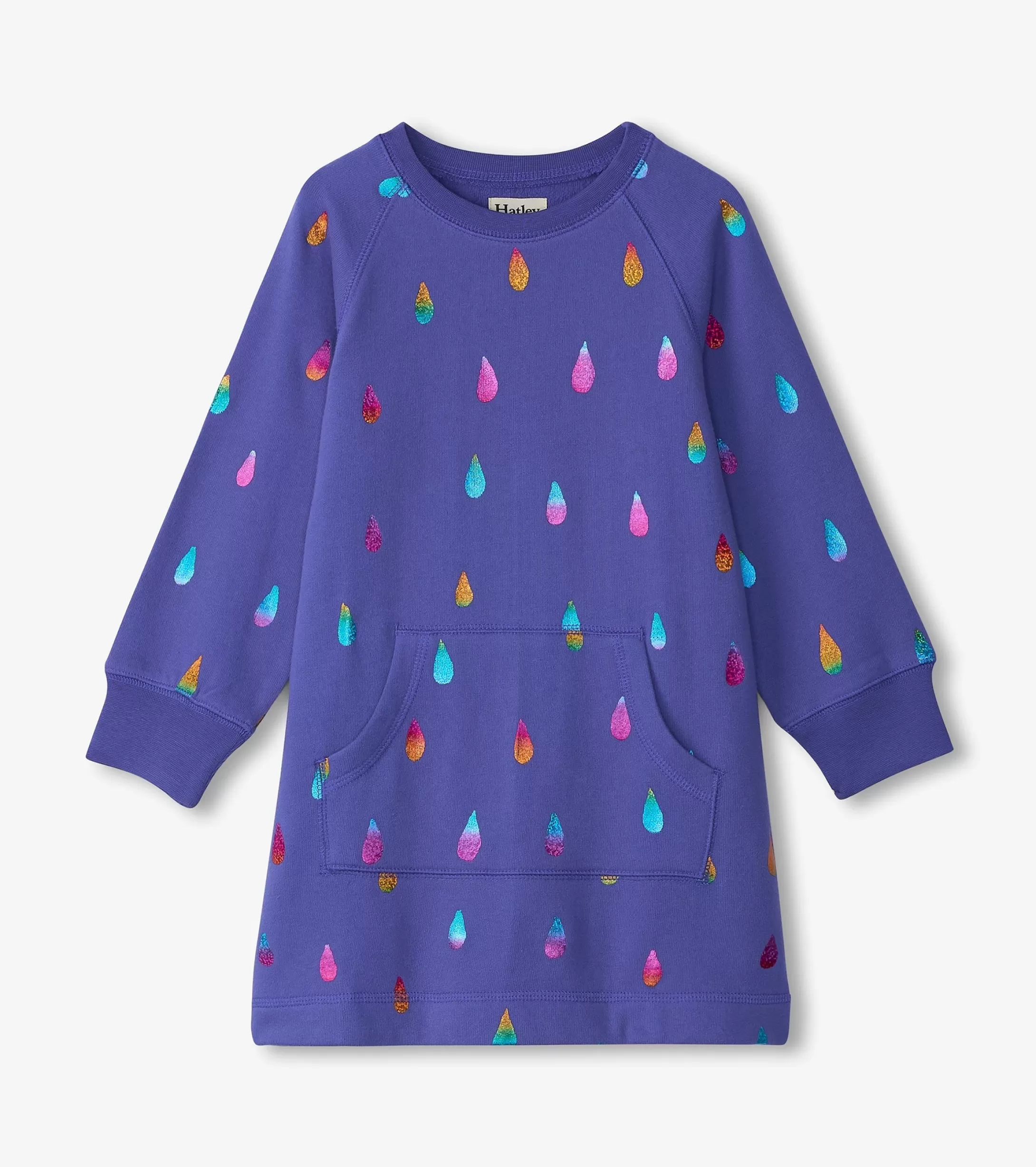 Hatley Girls Rainbow Raindrops Sweater Dress Clearance