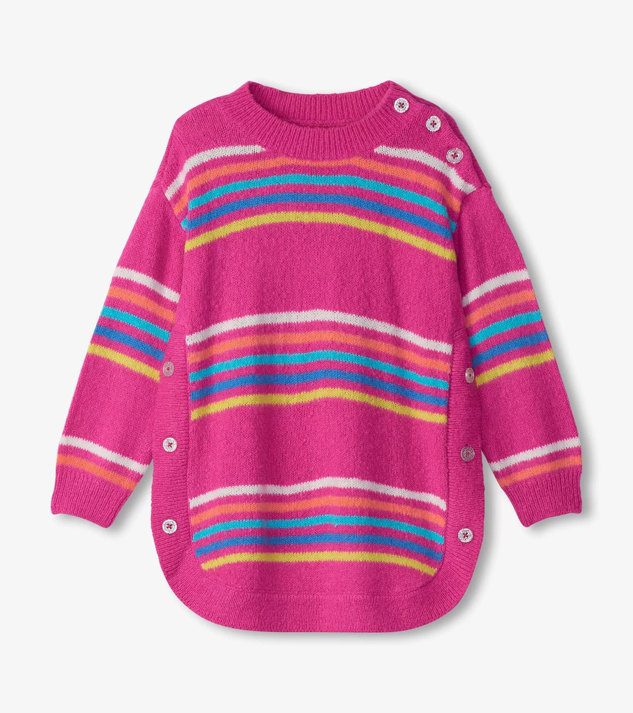 Hatley Girls Rainbow Stripes Sweater Tunic Outlet