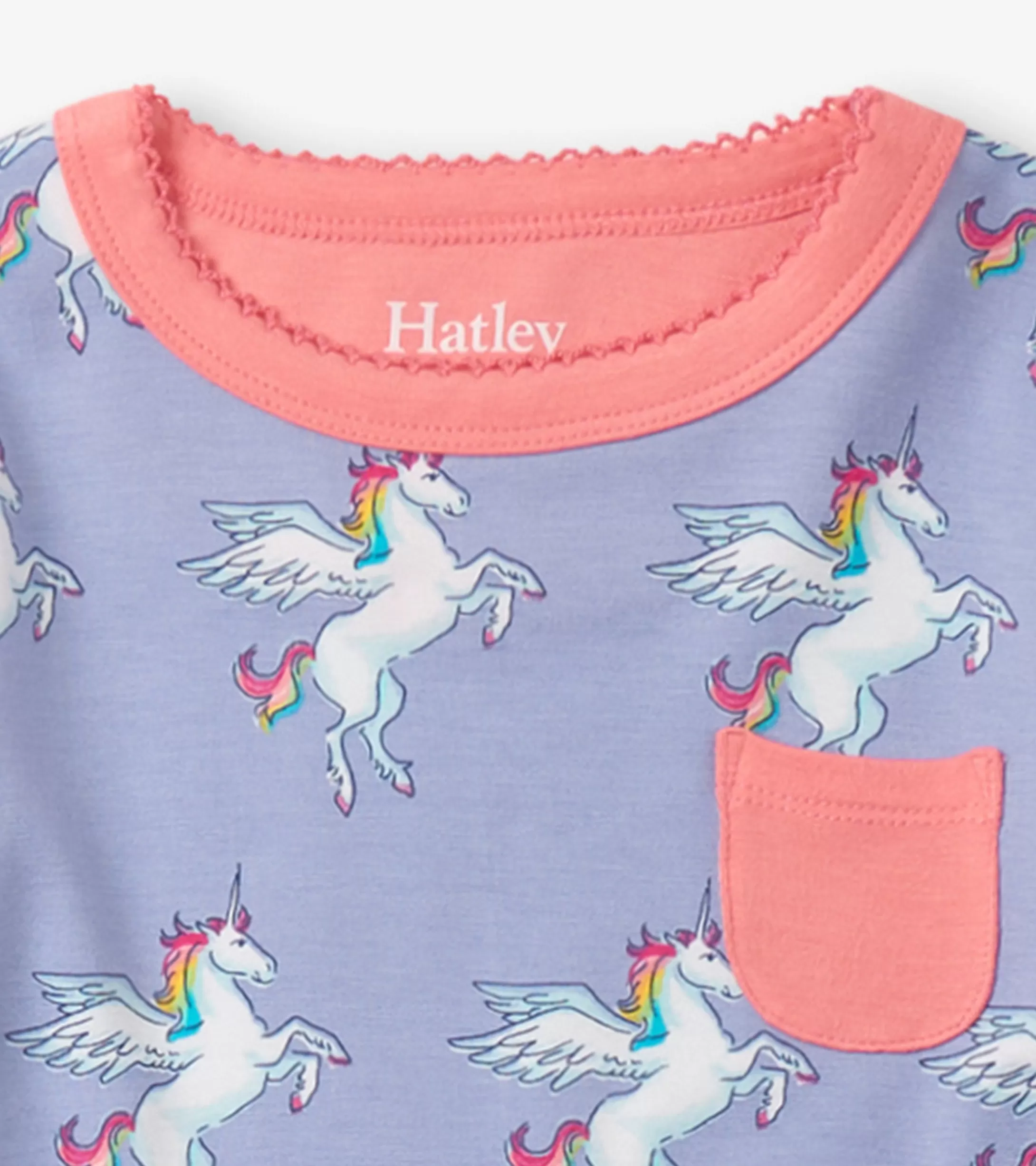 Hatley Girls Rainbow Unicorn Bamboo Pajama Set Cheap