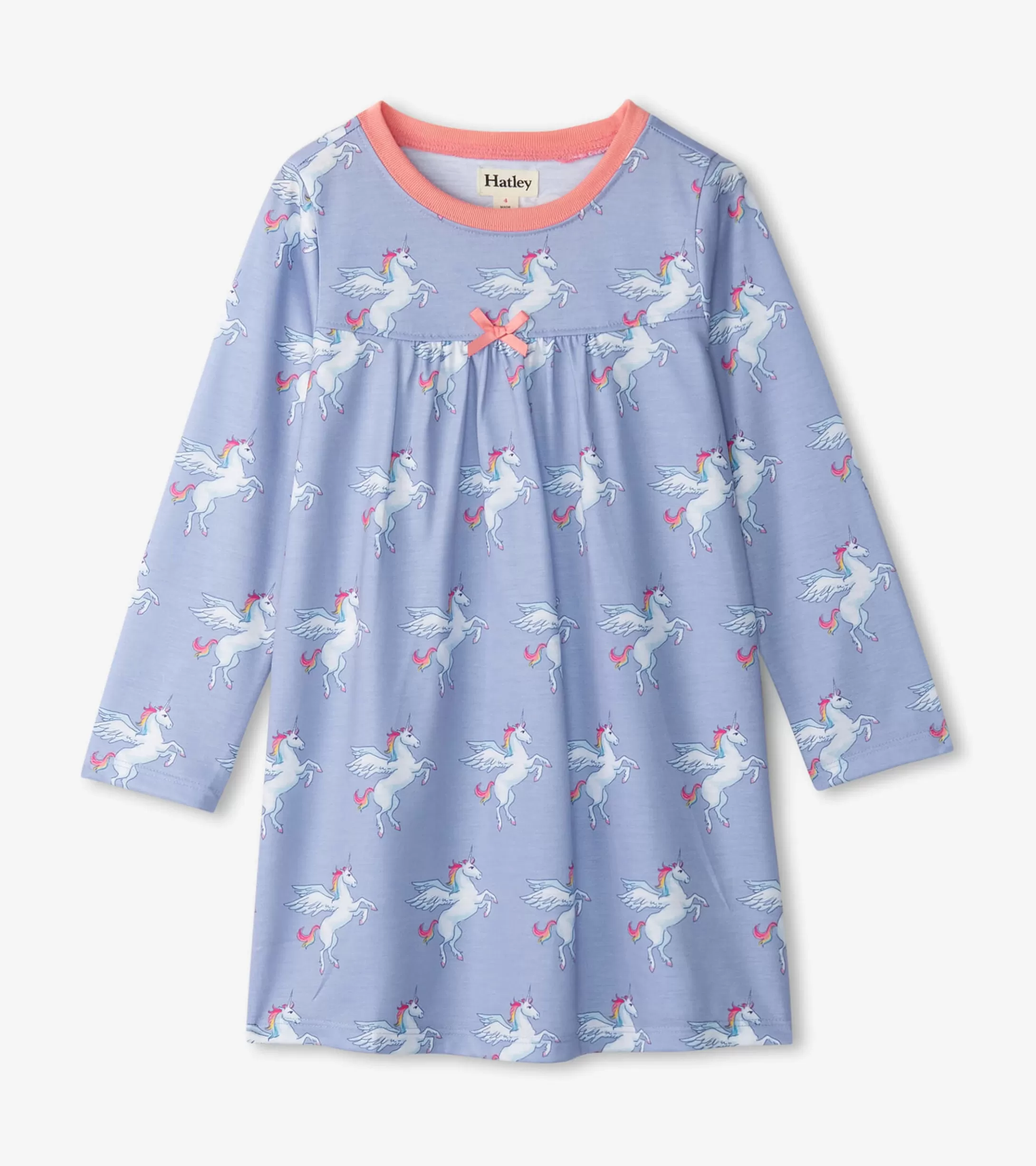 Hatley Girls Rainbow Unicorn Long Sleeve Nightgown Clearance