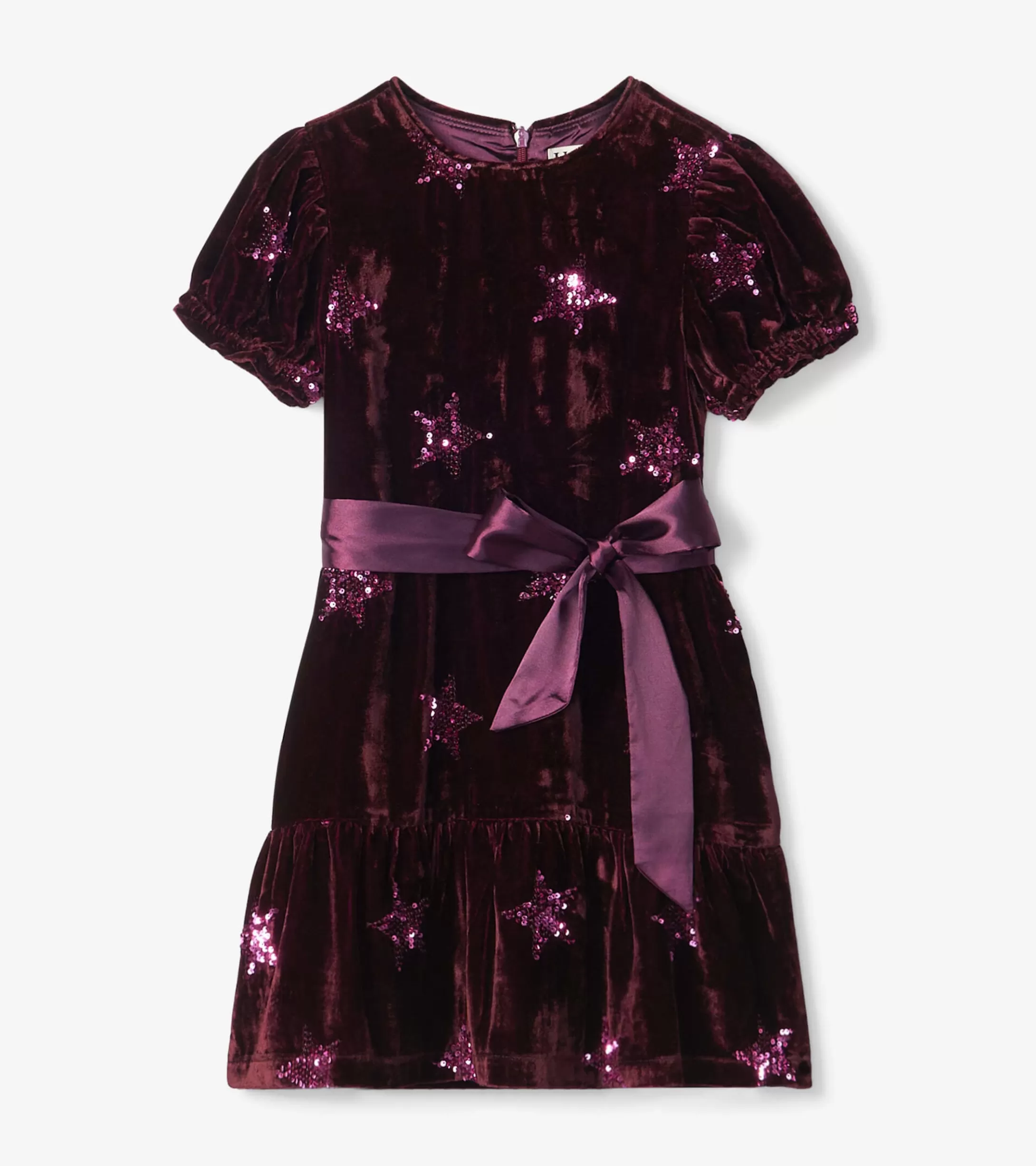 Hatley Girls Sequin Stars Velvet Dress Best