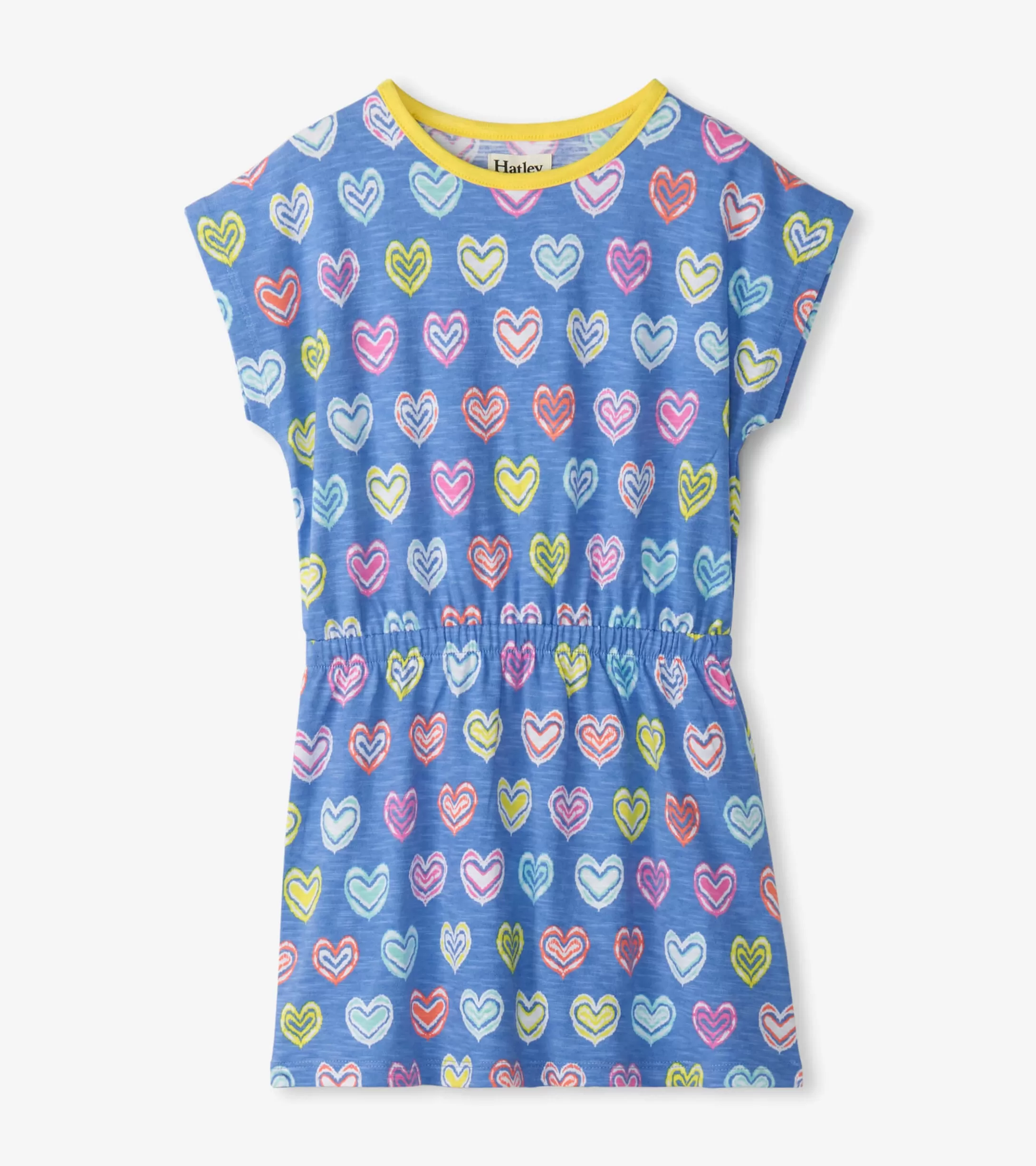 Hatley Girls Shibori Hearts Relaxed Dress Best