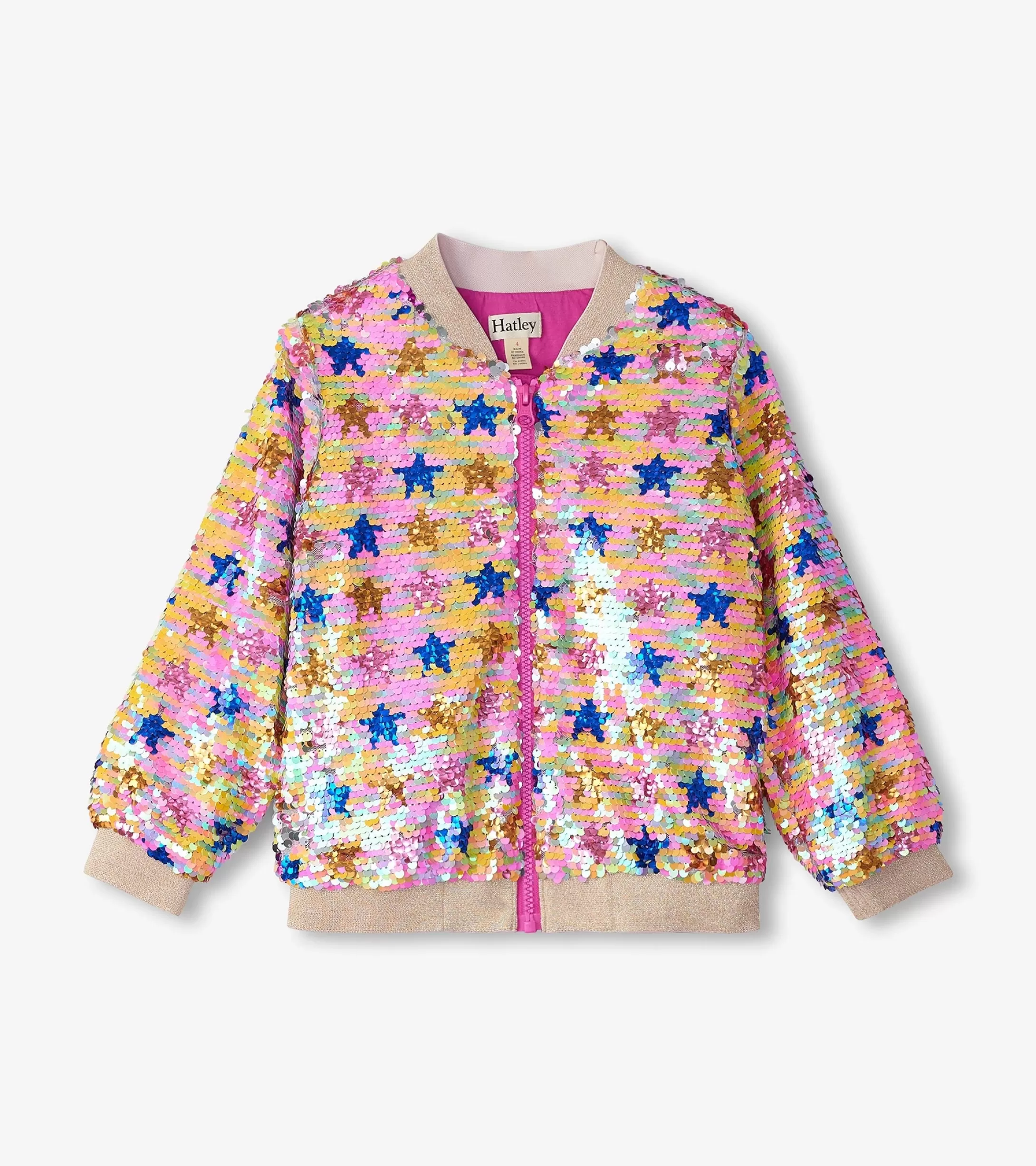 Hatley Girls Star Party Sequined Bomber Jacket Shop