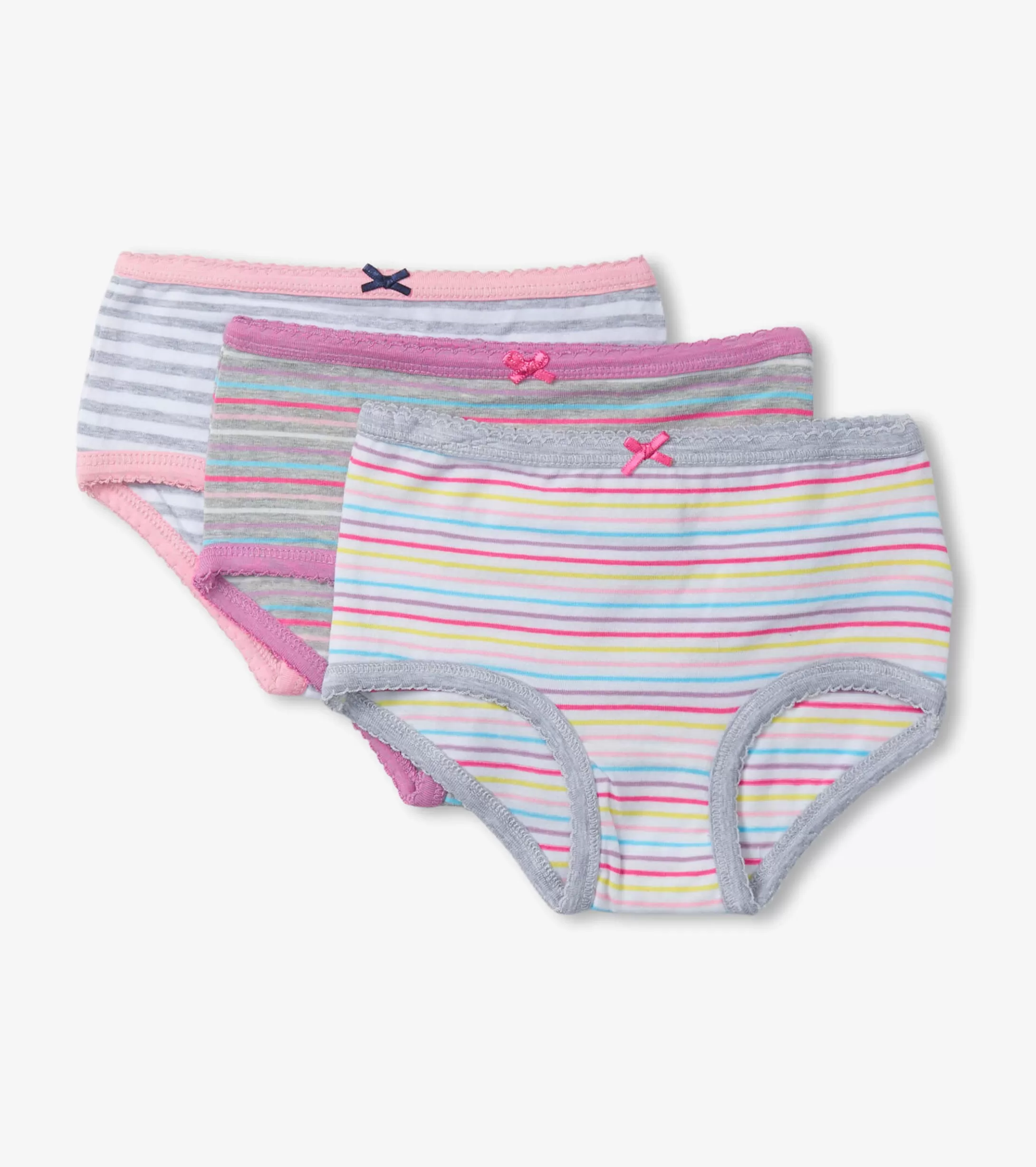 Hatley Girls Vibrant Stripes 3 Pack Hipster Underwear Sale