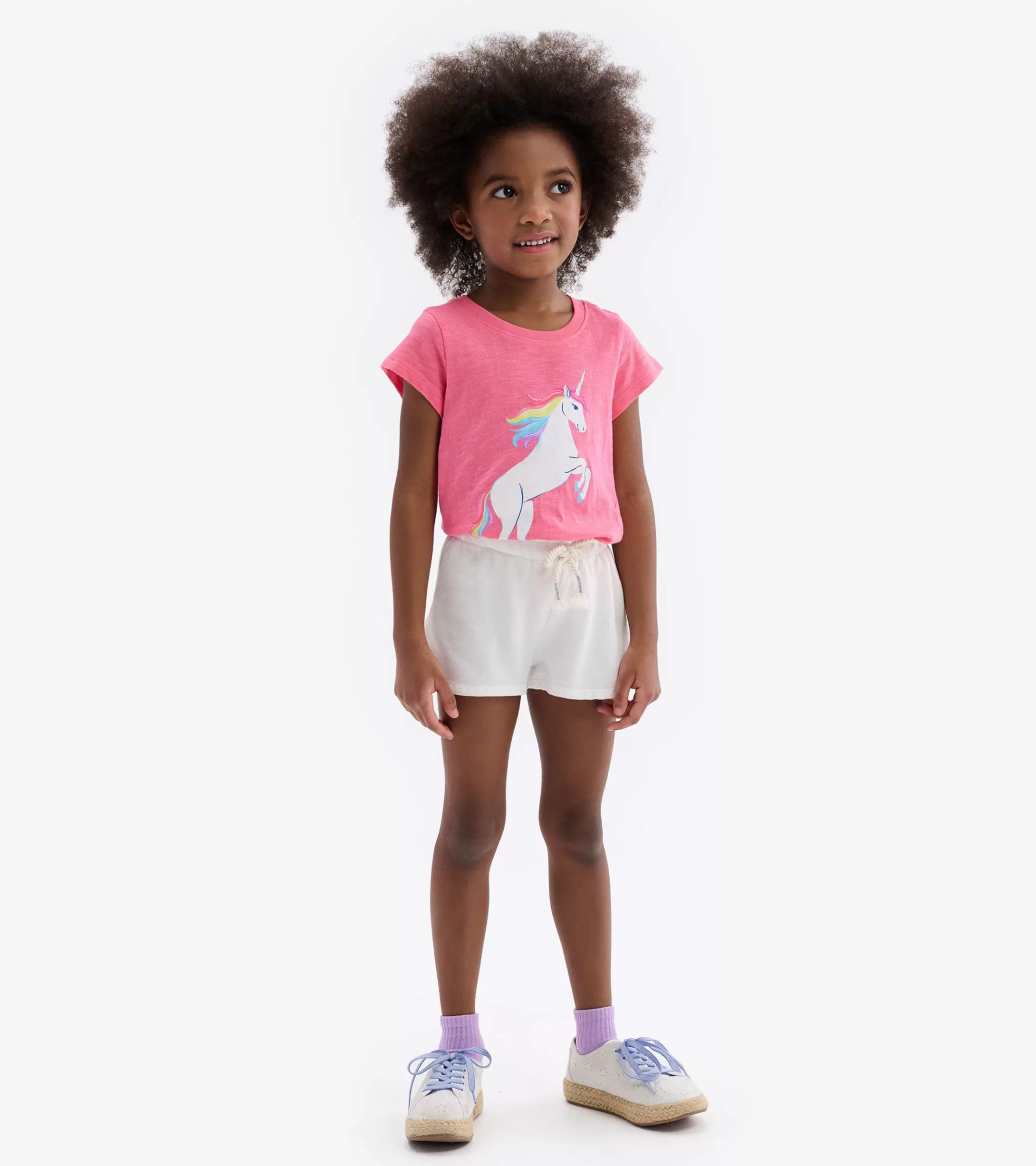 Hatley Girls White Adventure Shorts Shop