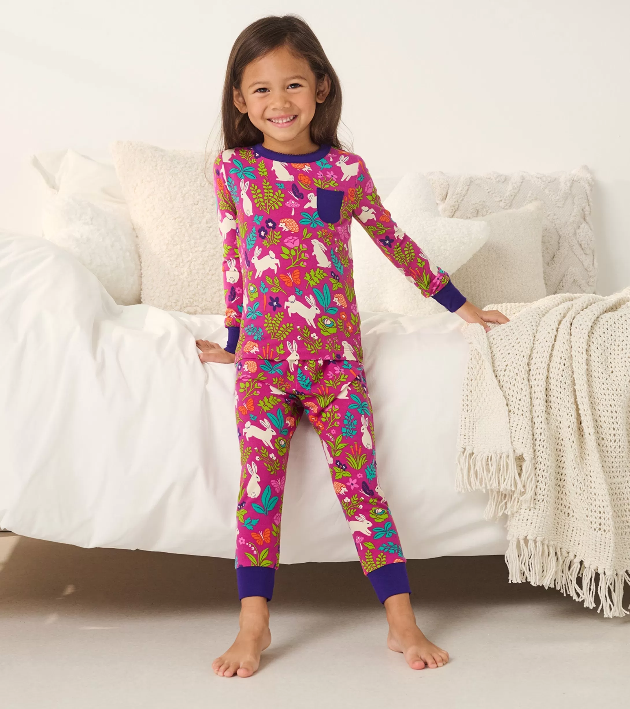 Hatley Girls Wild Bunnies Bamboo Pajama Set Best Sale