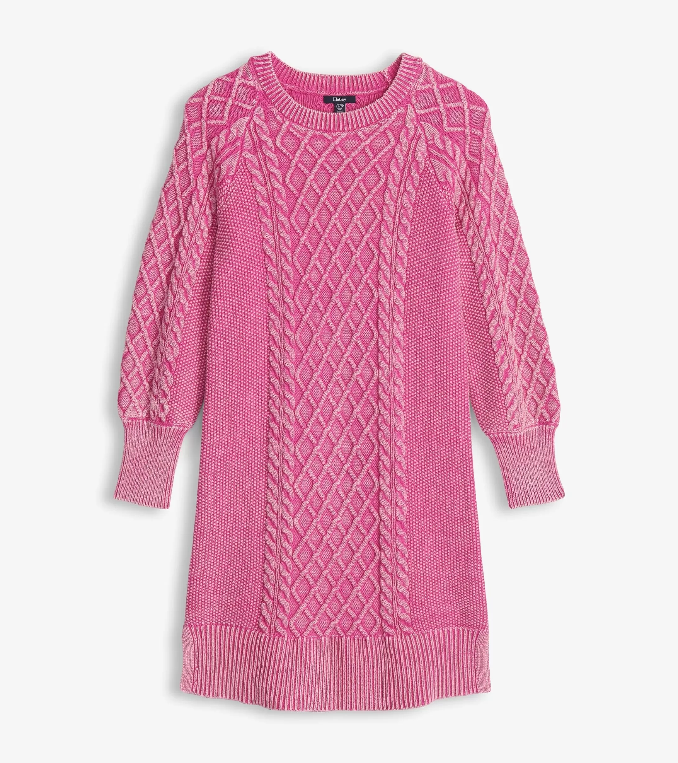 Hatley Juliet Cable Knit Dress - Raspberry Pink Outlet