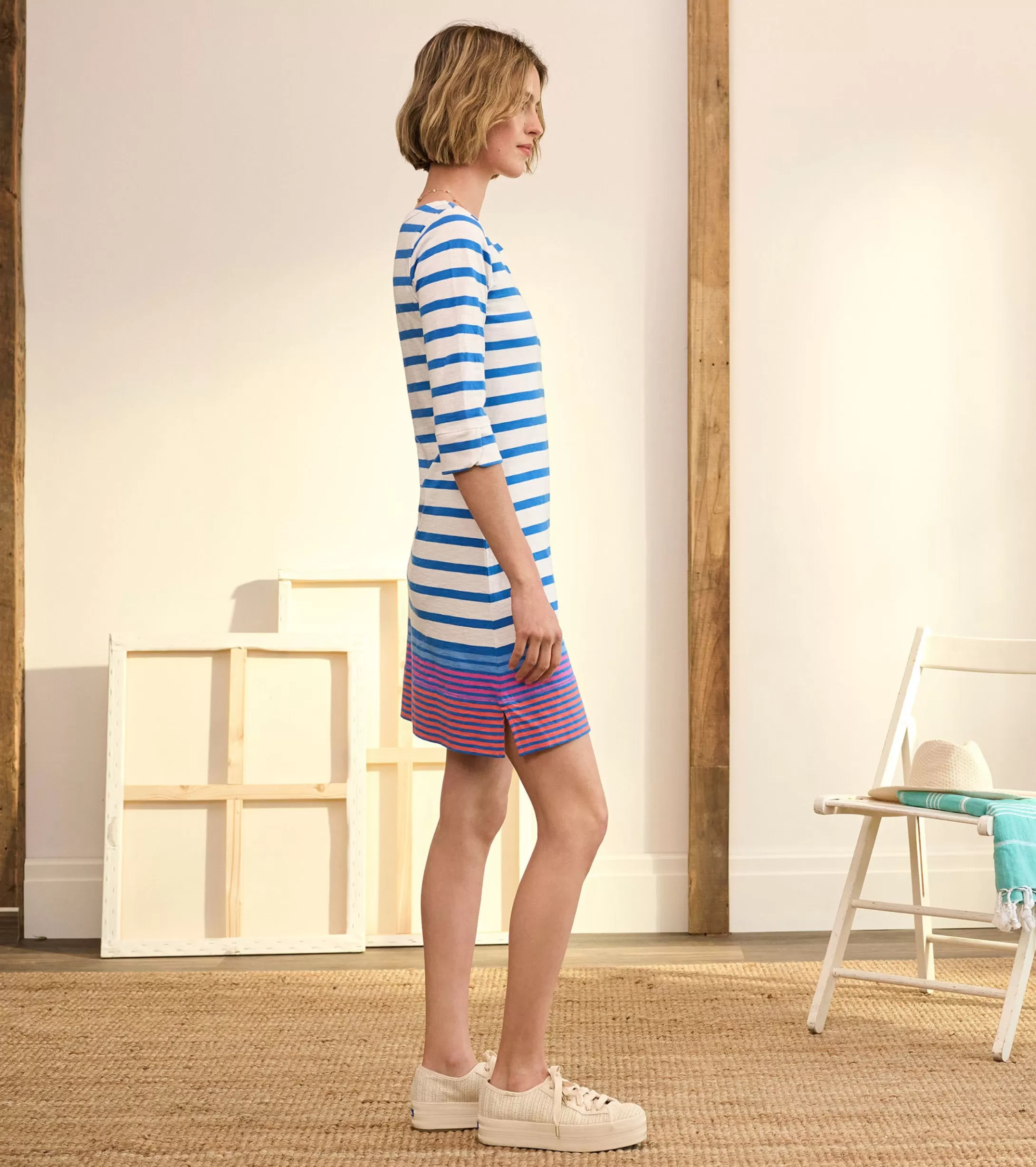 Hatley Lucy Dress - Shoreline Stripes Fashion