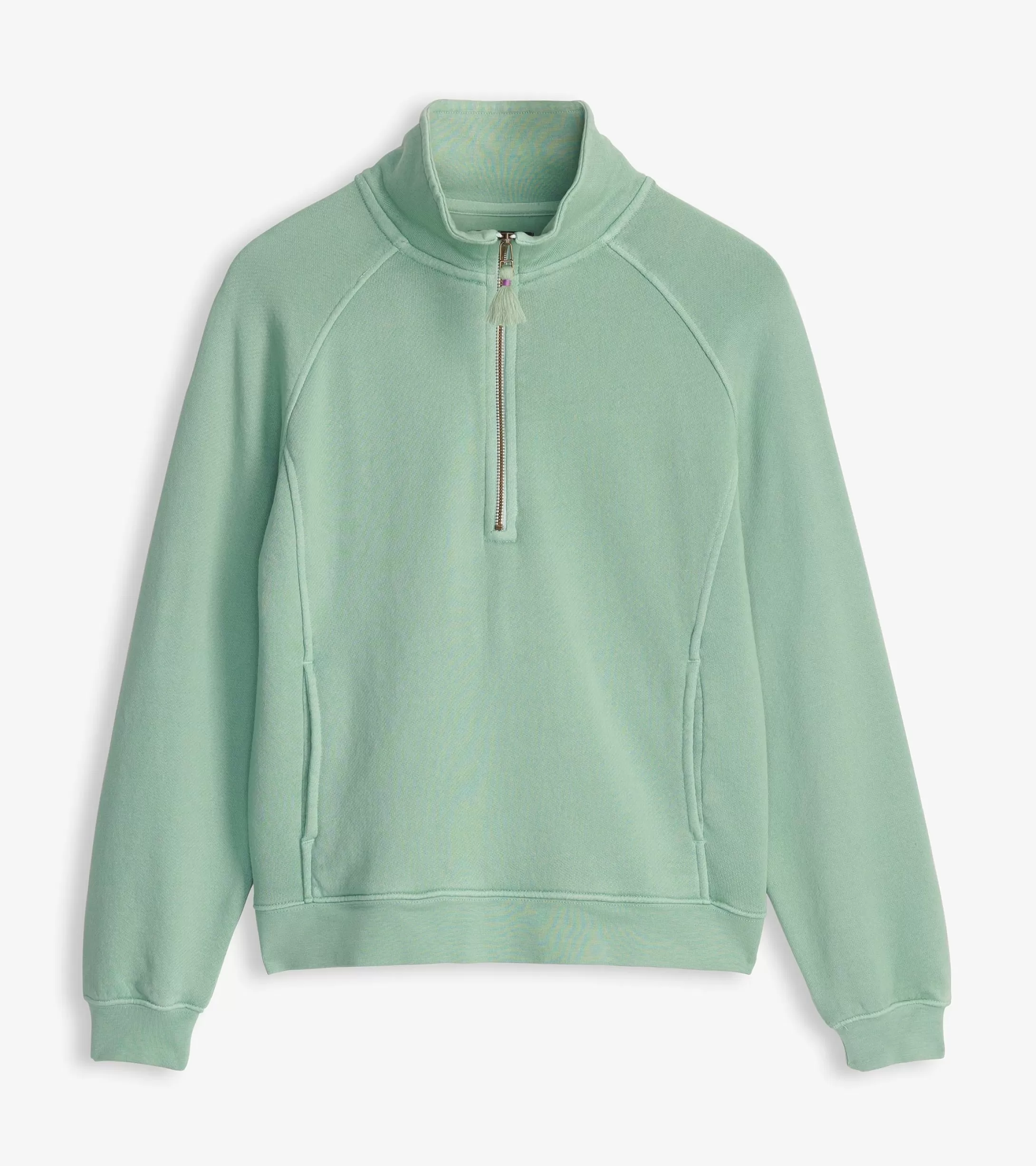 Hatley Mock Neck Pullover - Sage Green Fashion