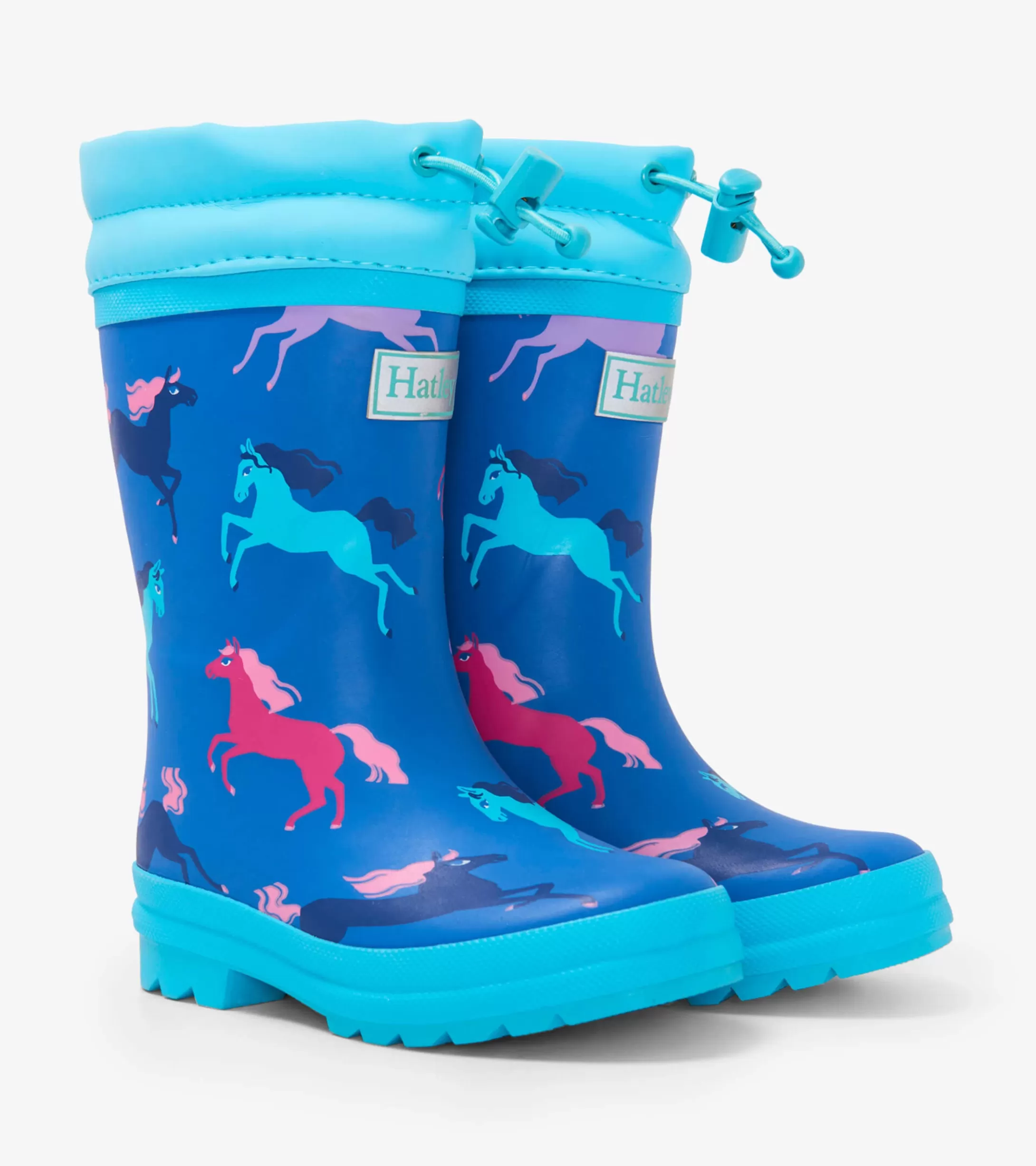 Hatley Prancing Horses Sherpa Lined Kids Rain Boots Sale