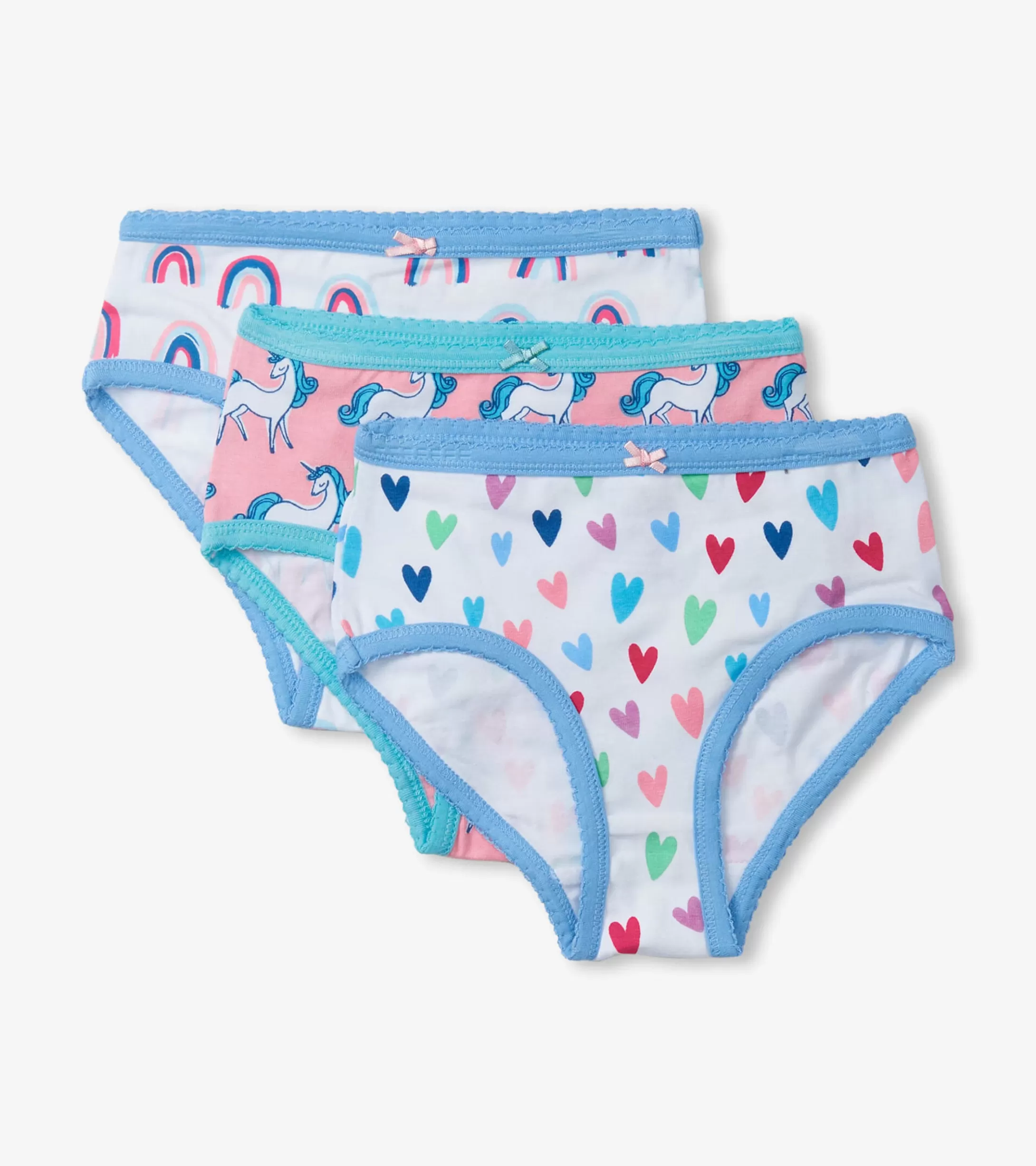 Hatley Pretty Patterns Girls Brief Underwear 3 Pack Discount