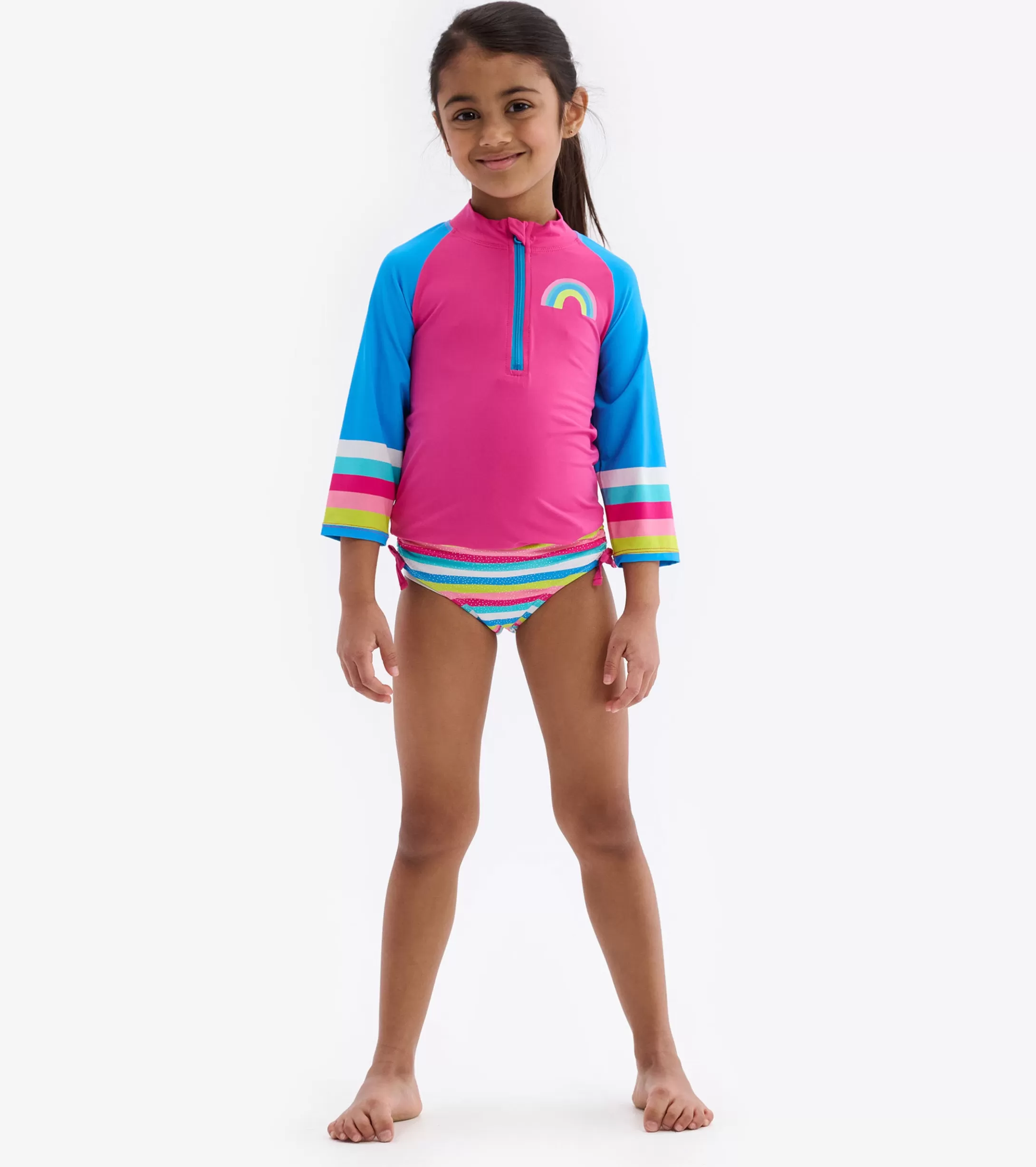 Hatley Rainbow Stripe Rashguard Set Discount