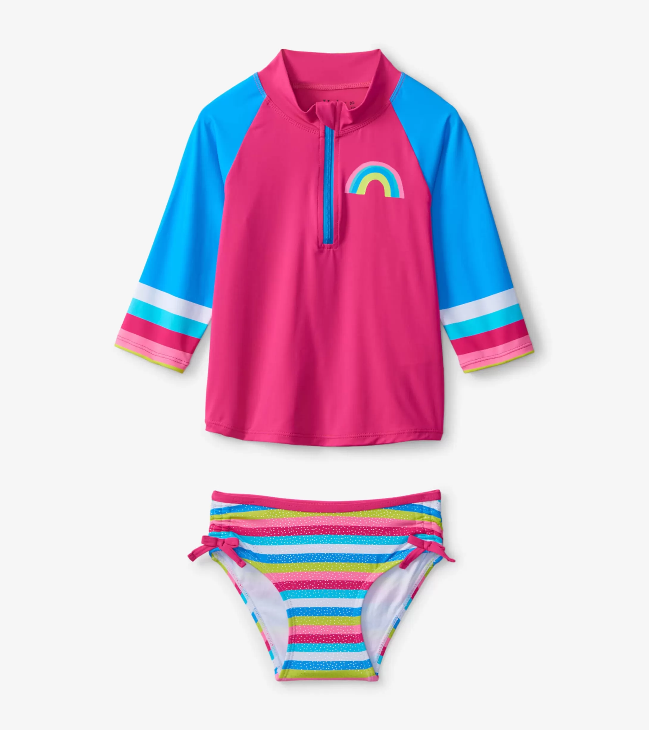 Hatley Rainbow Stripe Rashguard Set Discount