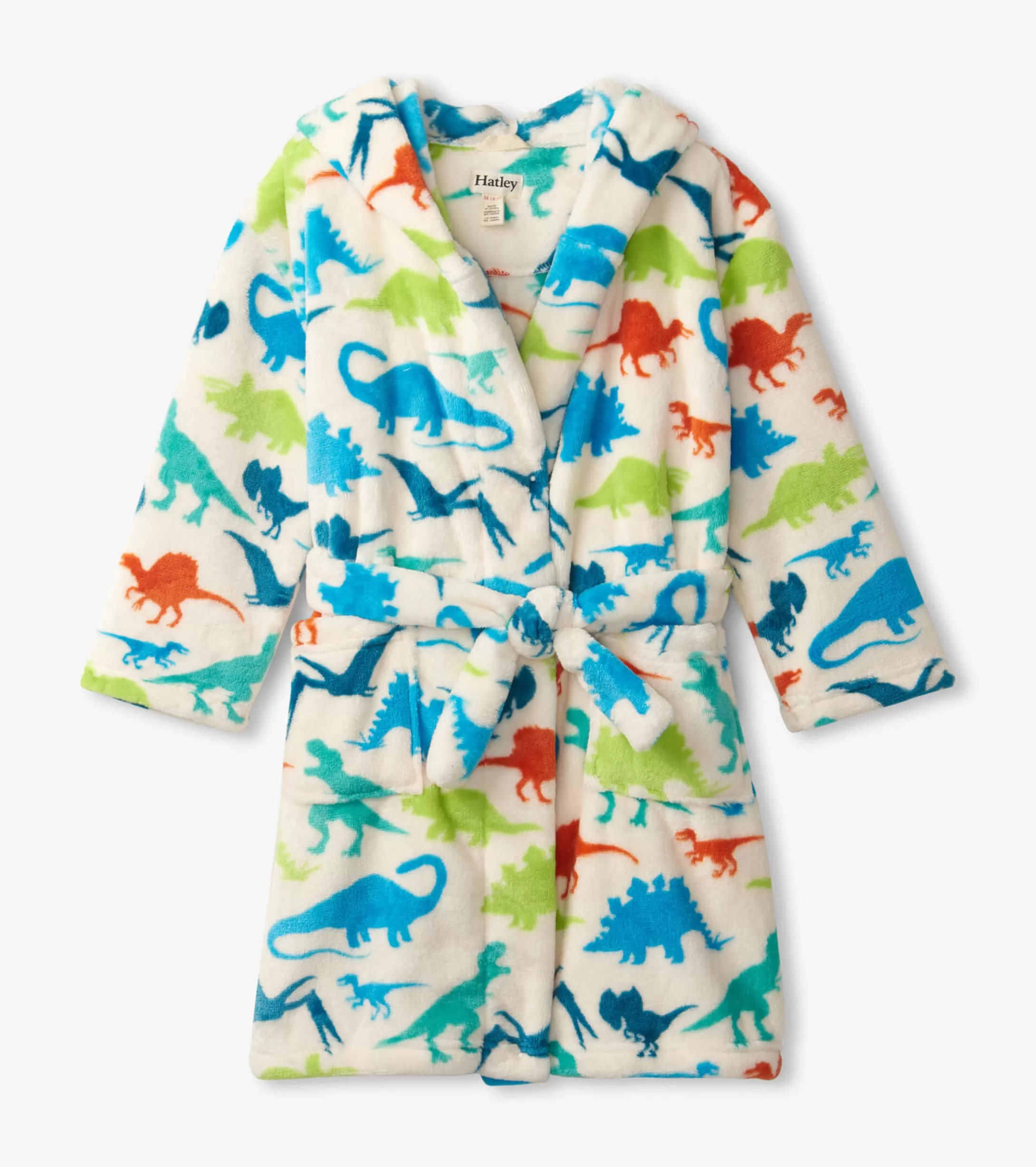 Hatley Real Dinosaurs Kids Fleece Robe New