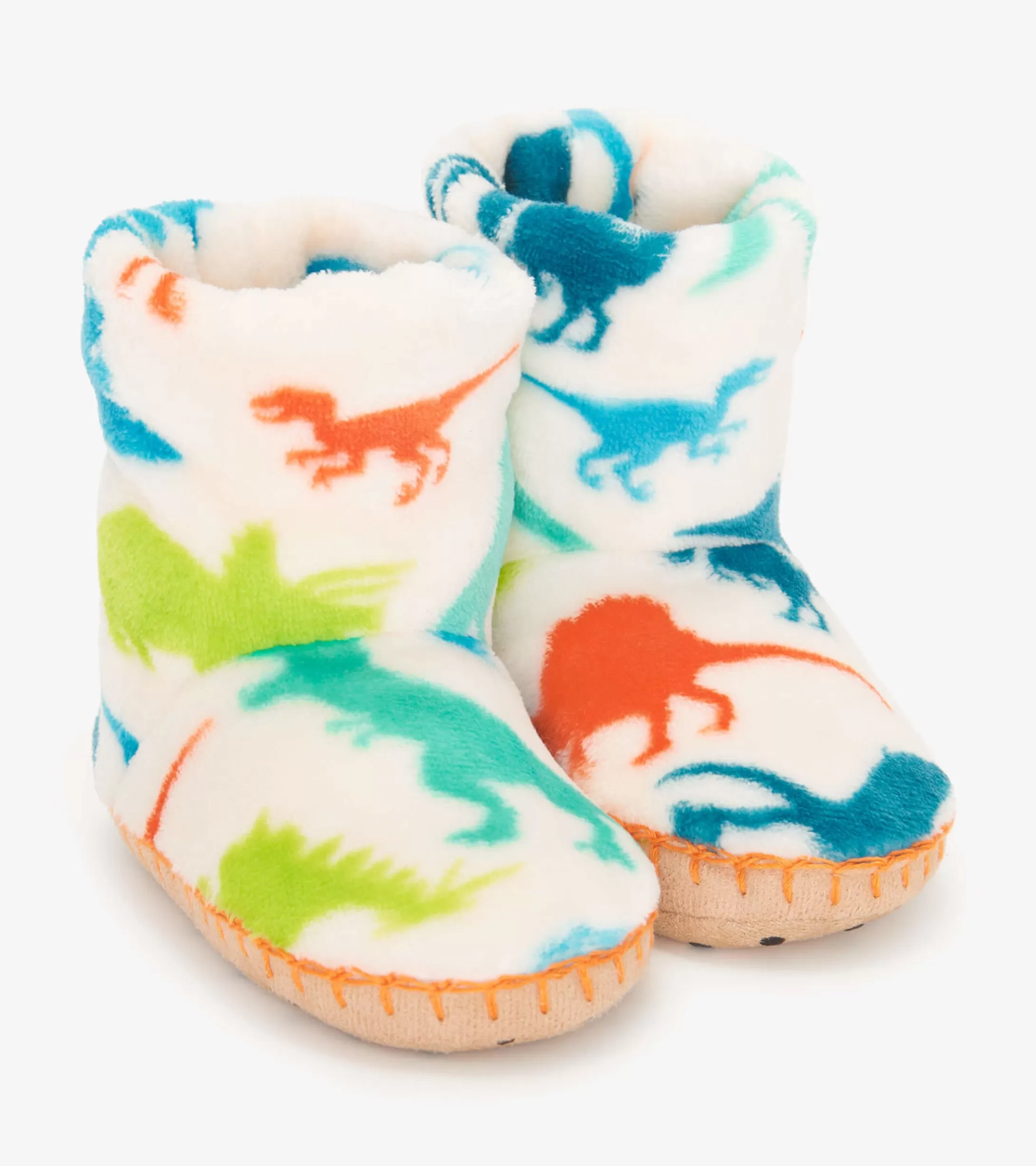 Hatley Real Dinosaurs Kids Fleece Slippers Hot