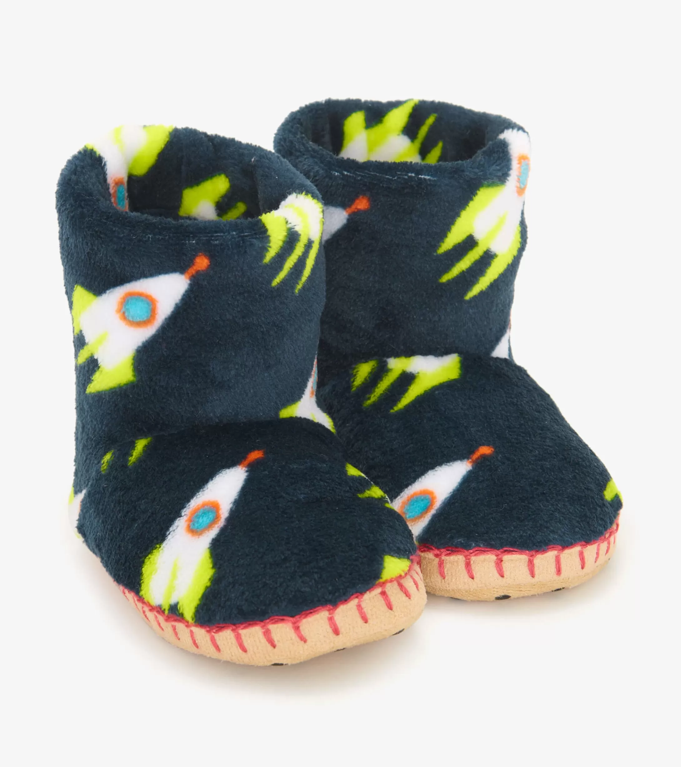 Hatley Rocket Man Kids Fleece Slippers Best