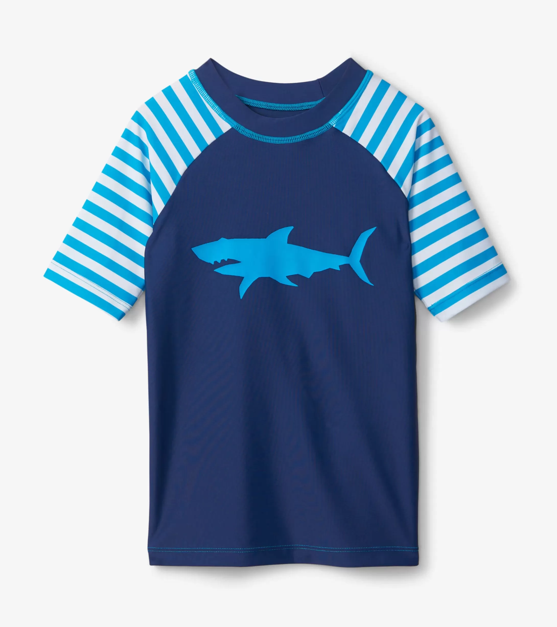 Hatley Shark Stripes Short Sleeve Rashguard Clearance