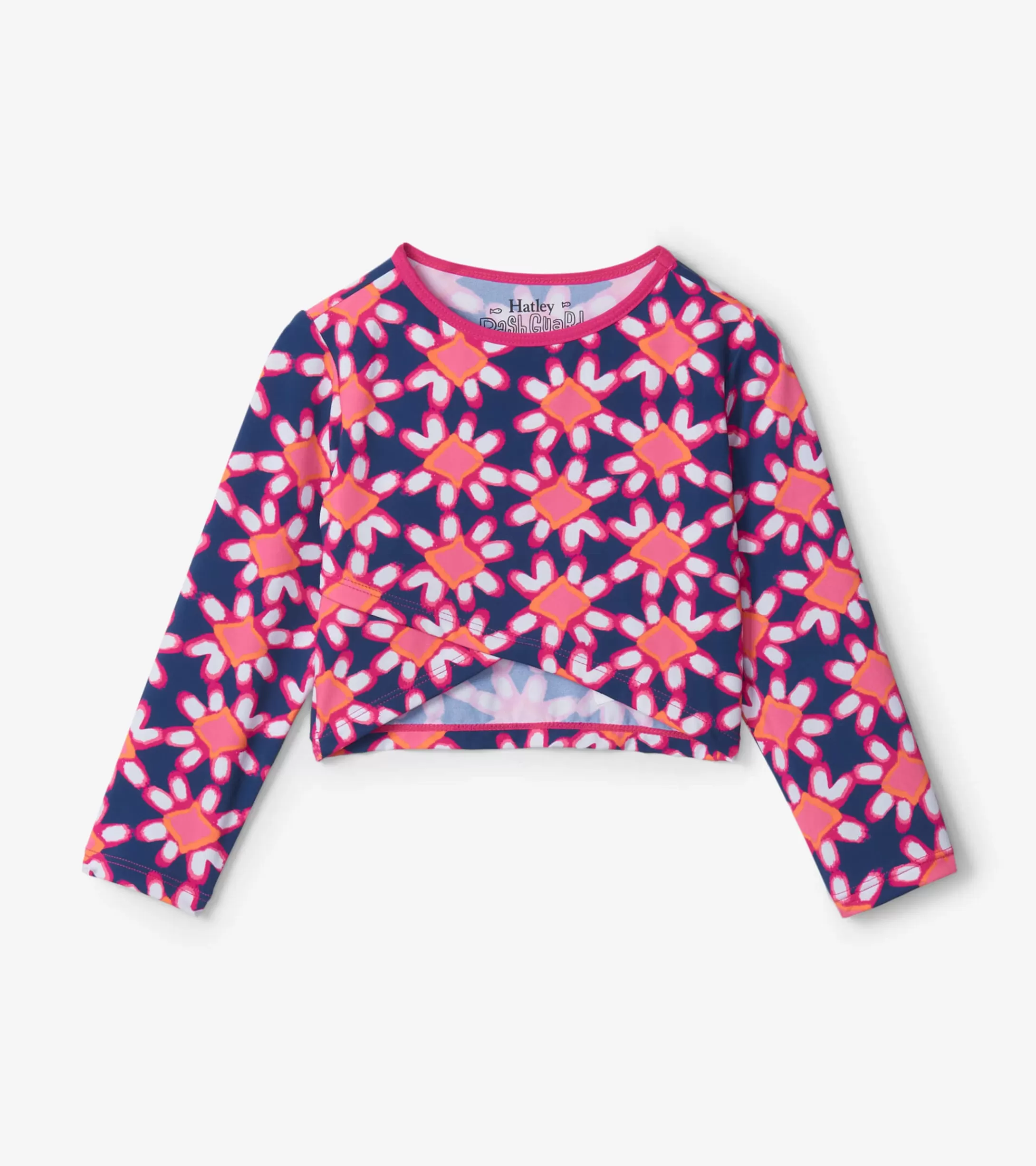 Hatley Shibori Flowers Cross Over Cover-up Hot