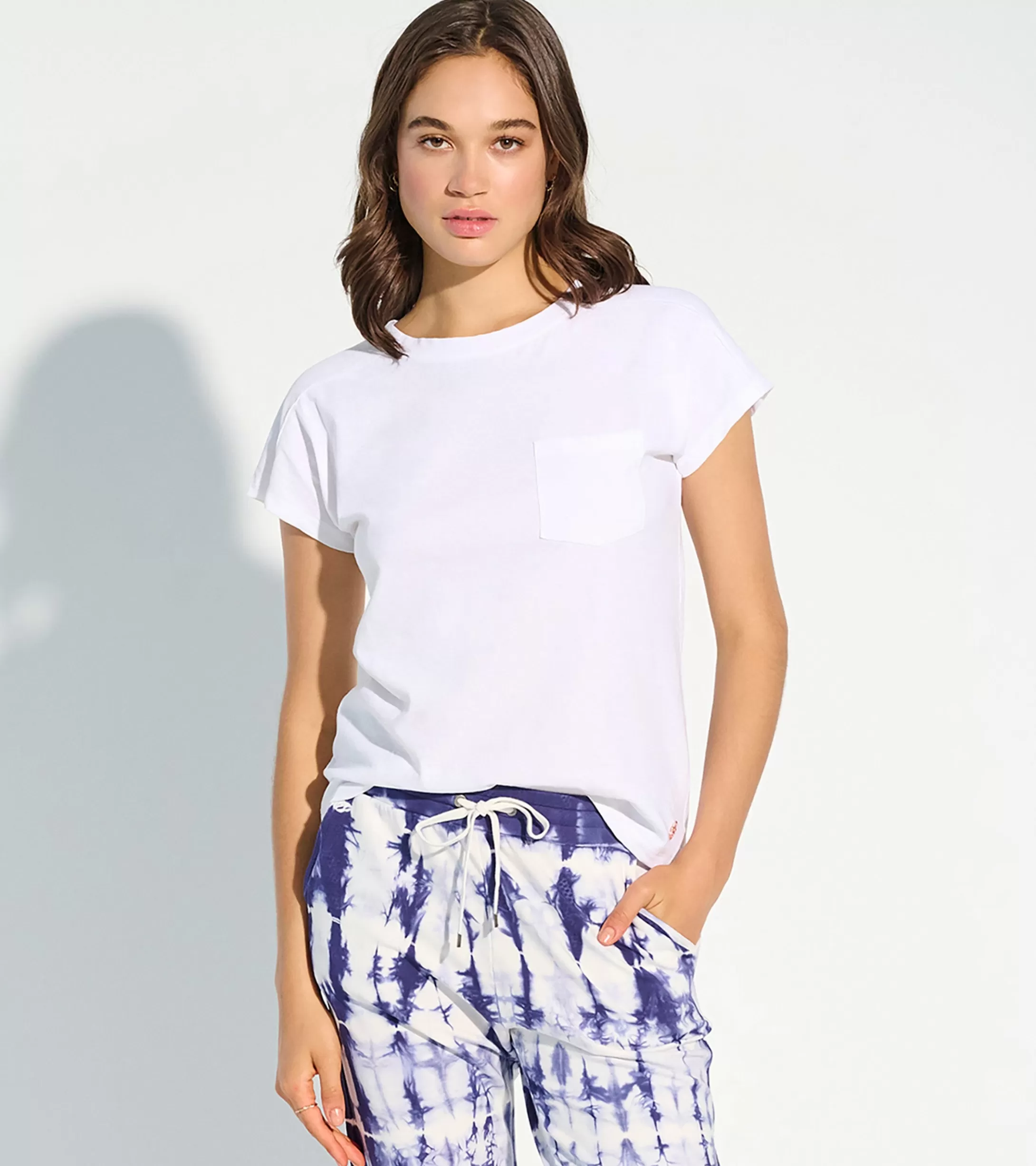 Hatley Slouchy Pocket Tee - White Best