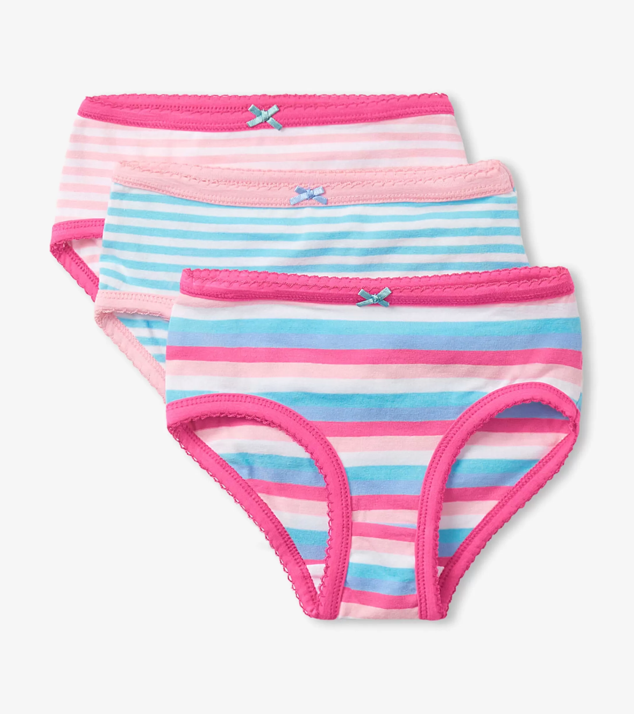 Hatley Stripes Girls Brief Underwear 3 Pack Clearance